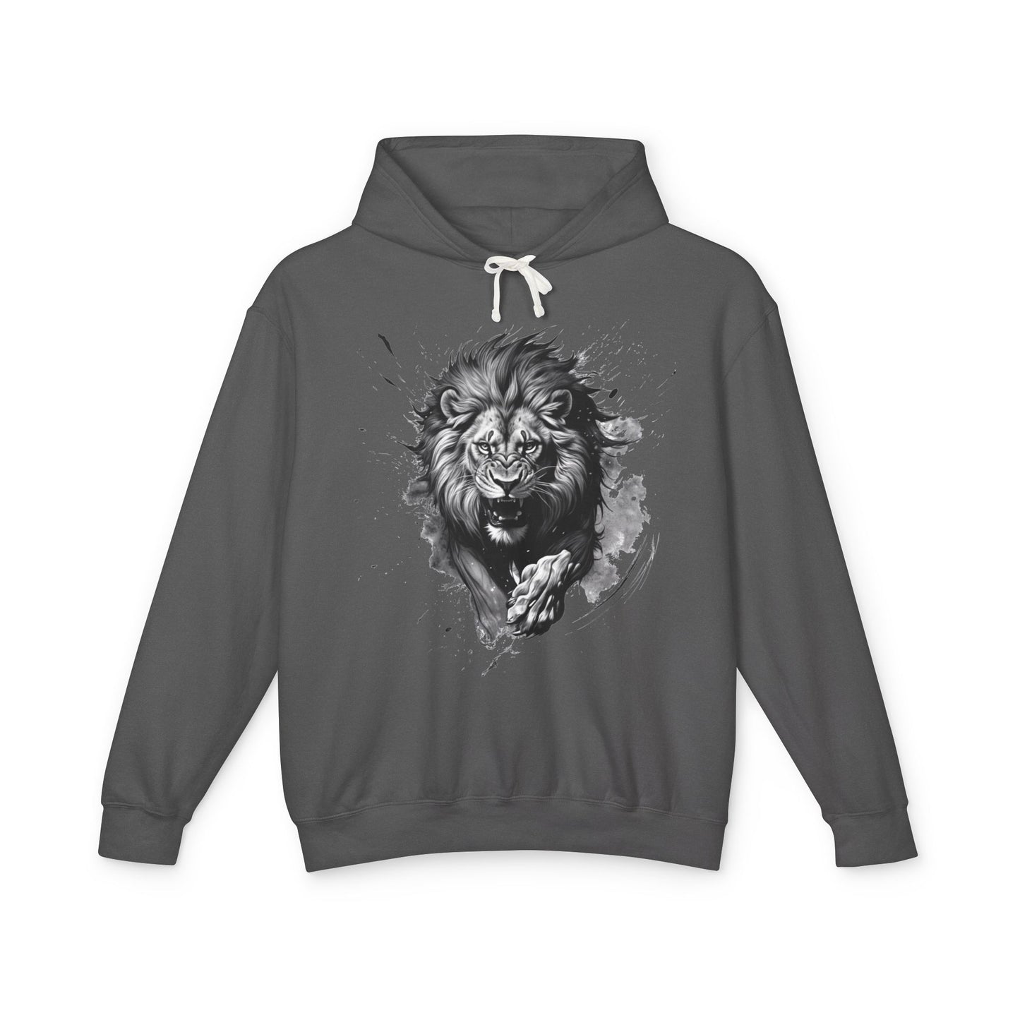 Lion Charge Motivation - Lightweight Hoodie