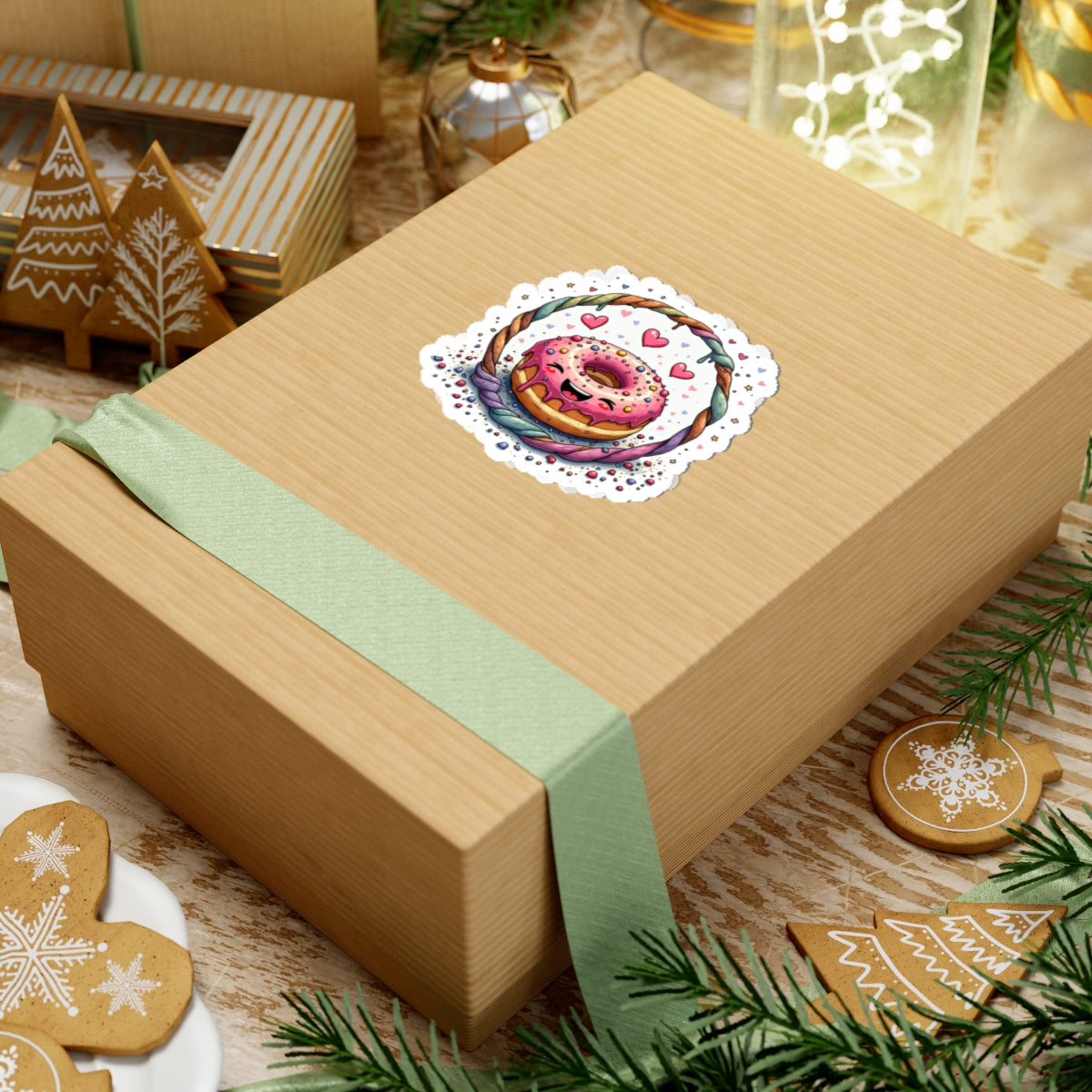 Fun Donut Love - Kiss-Cut Stickers