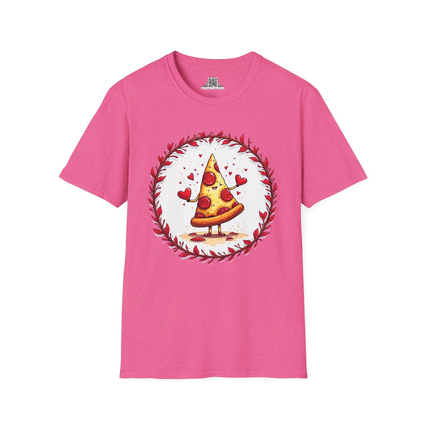 Pizza Love at First Bite - Softstyle Tee T-Shirt