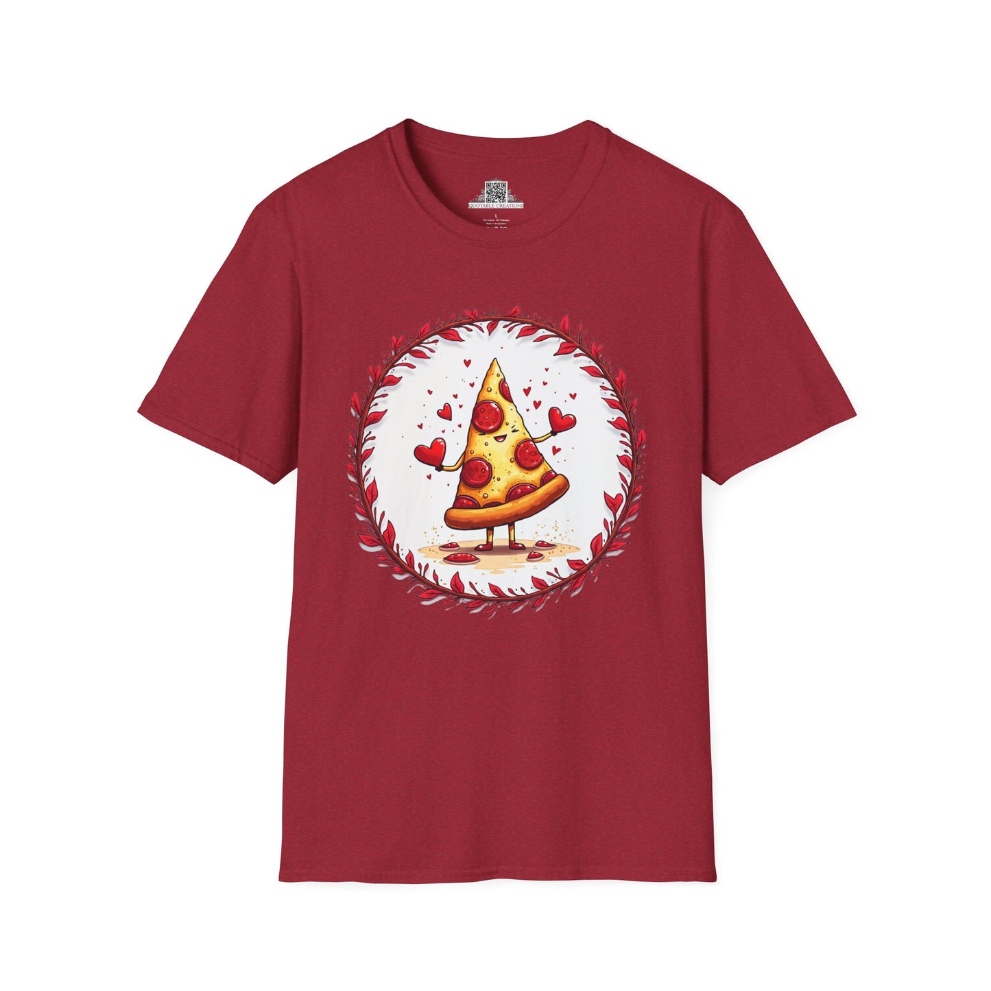 Pizza Love at First Bite - Softstyle Tee T-Shirt