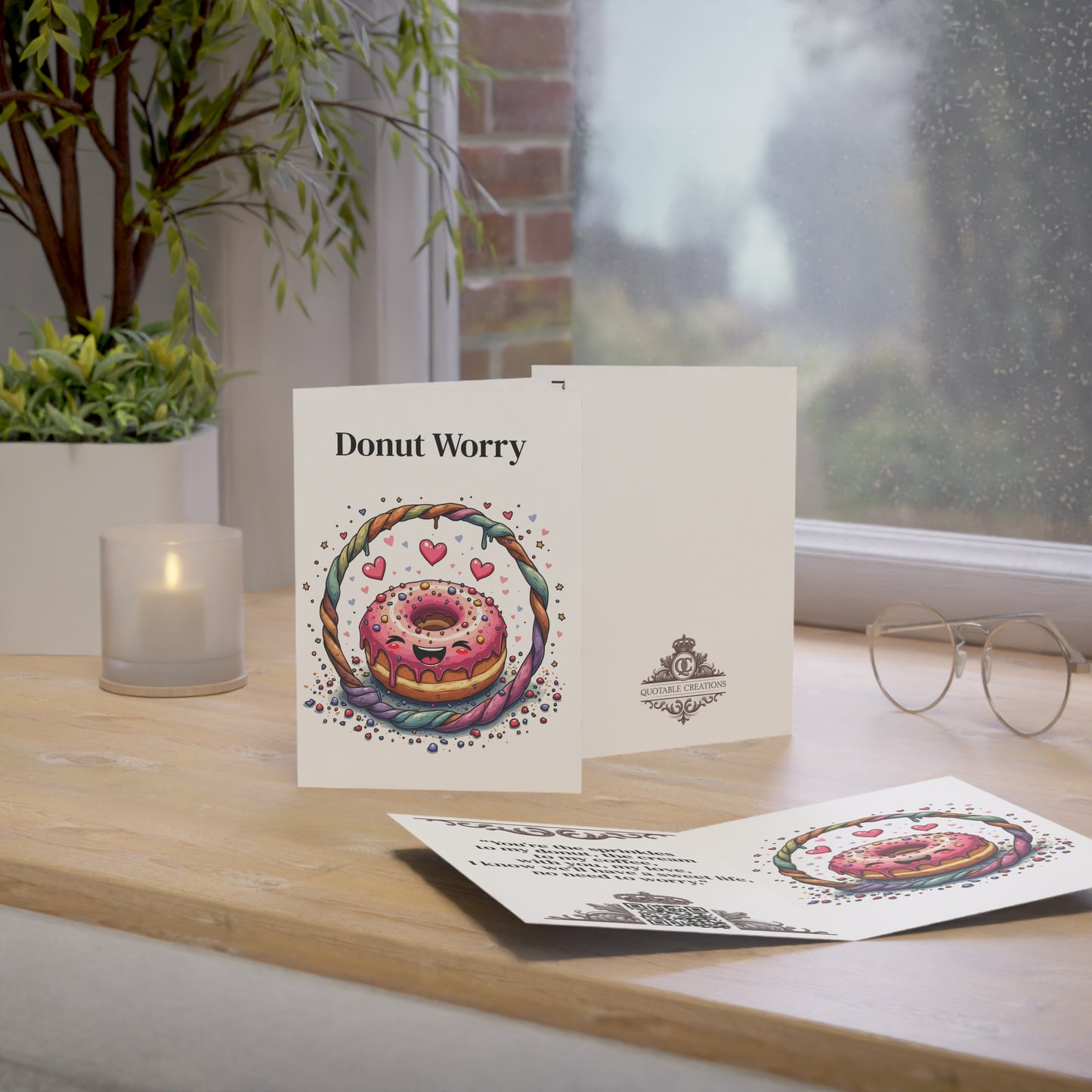 Cards - Funny Donut Card with QR Code video