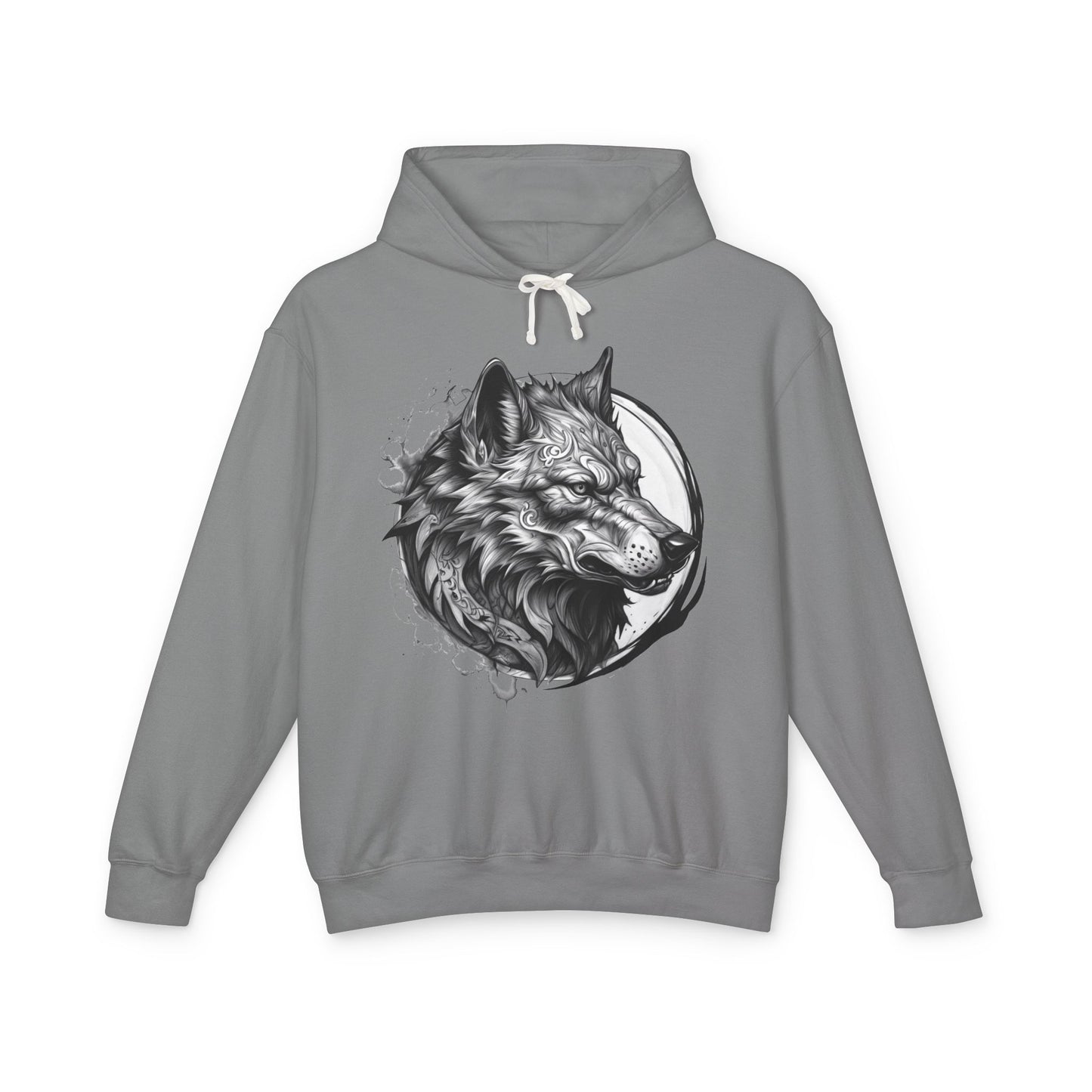 Wolf Wild Motivation - Lightweight Hoodie