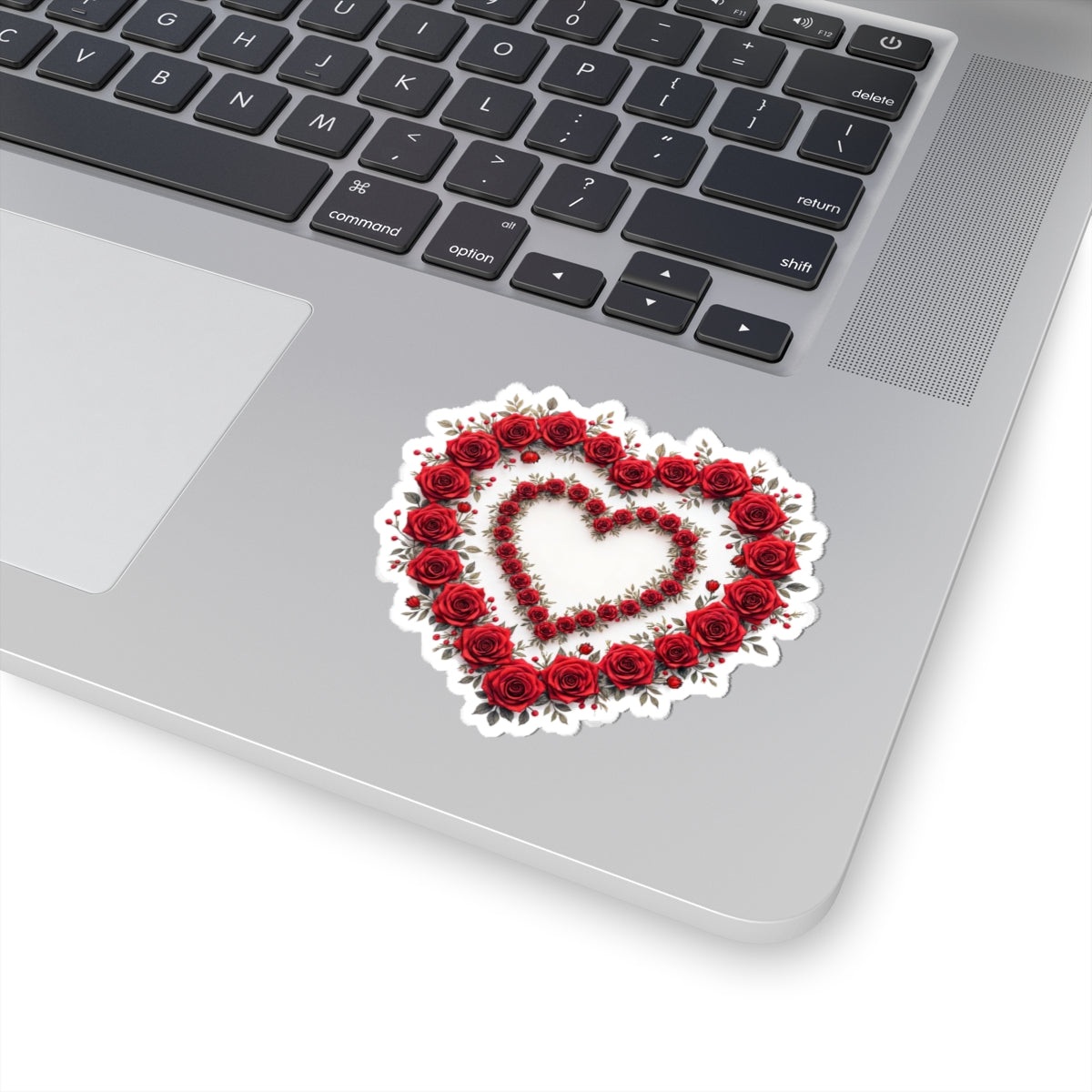 Rose Heart Wreath - Kiss-Cut Stickers