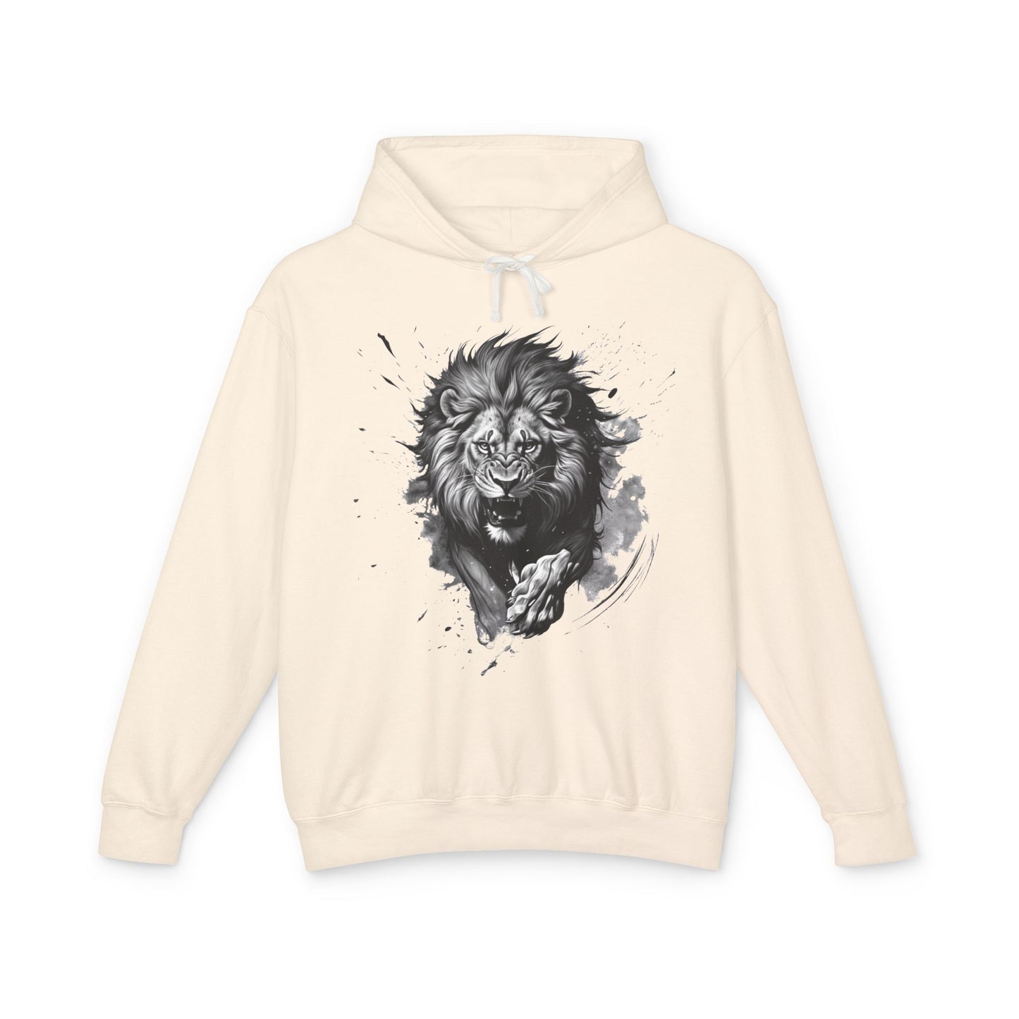 Lion Charge Motivation - Lightweight Hoodie