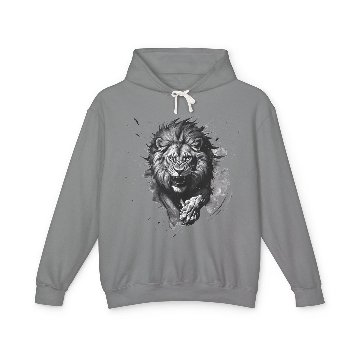 Lion Charge Motivation - Lightweight Hoodie