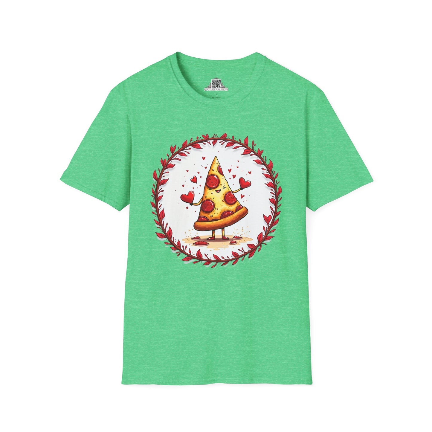 Pizza Love at First Bite - Softstyle Tee T-Shirt