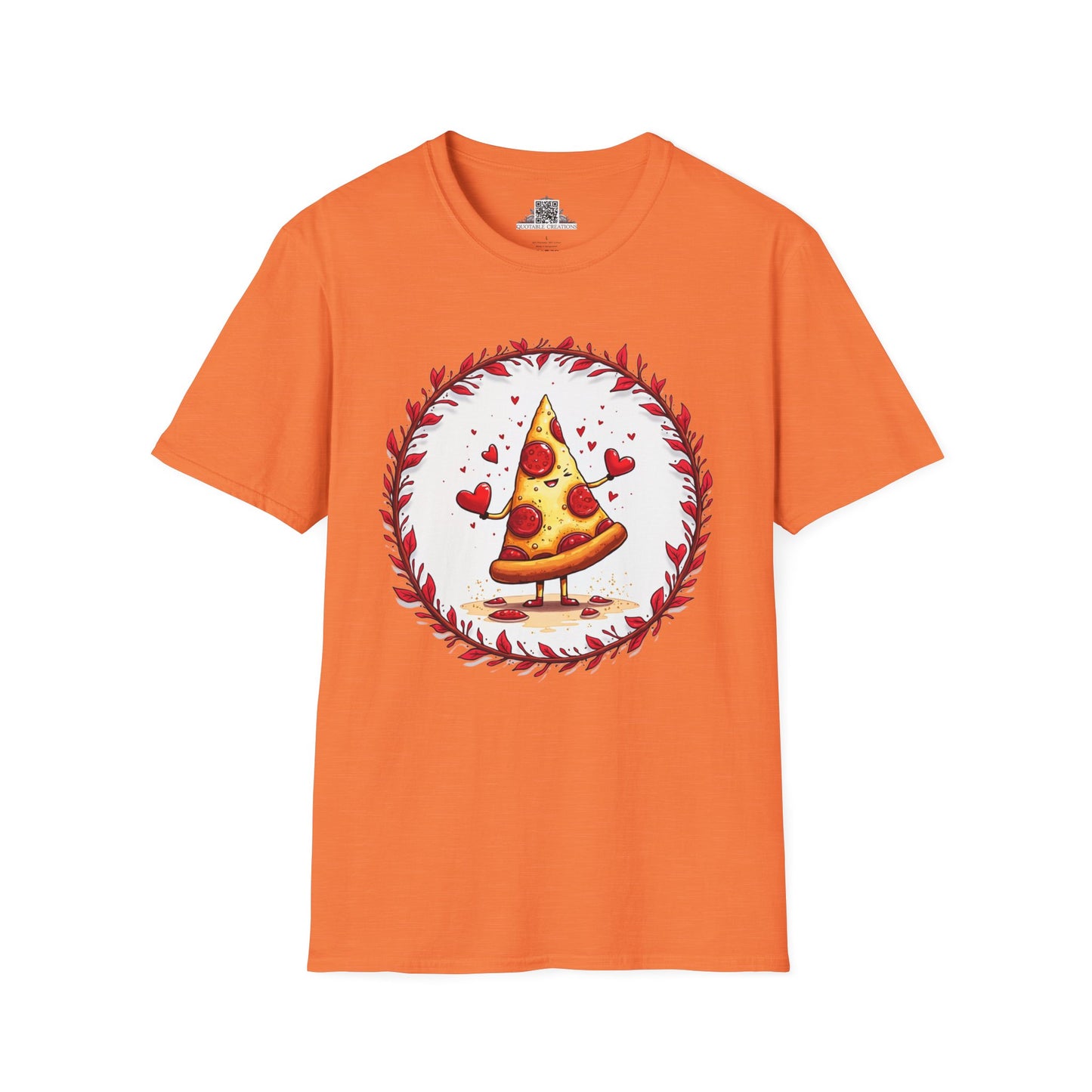 Pizza Love at First Bite - Softstyle Tee T-Shirt
