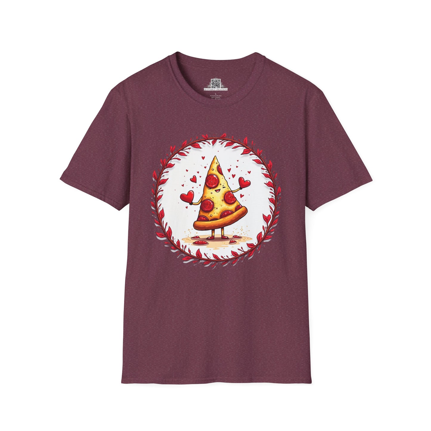 Pizza Love at First Bite - Softstyle Tee T-Shirt