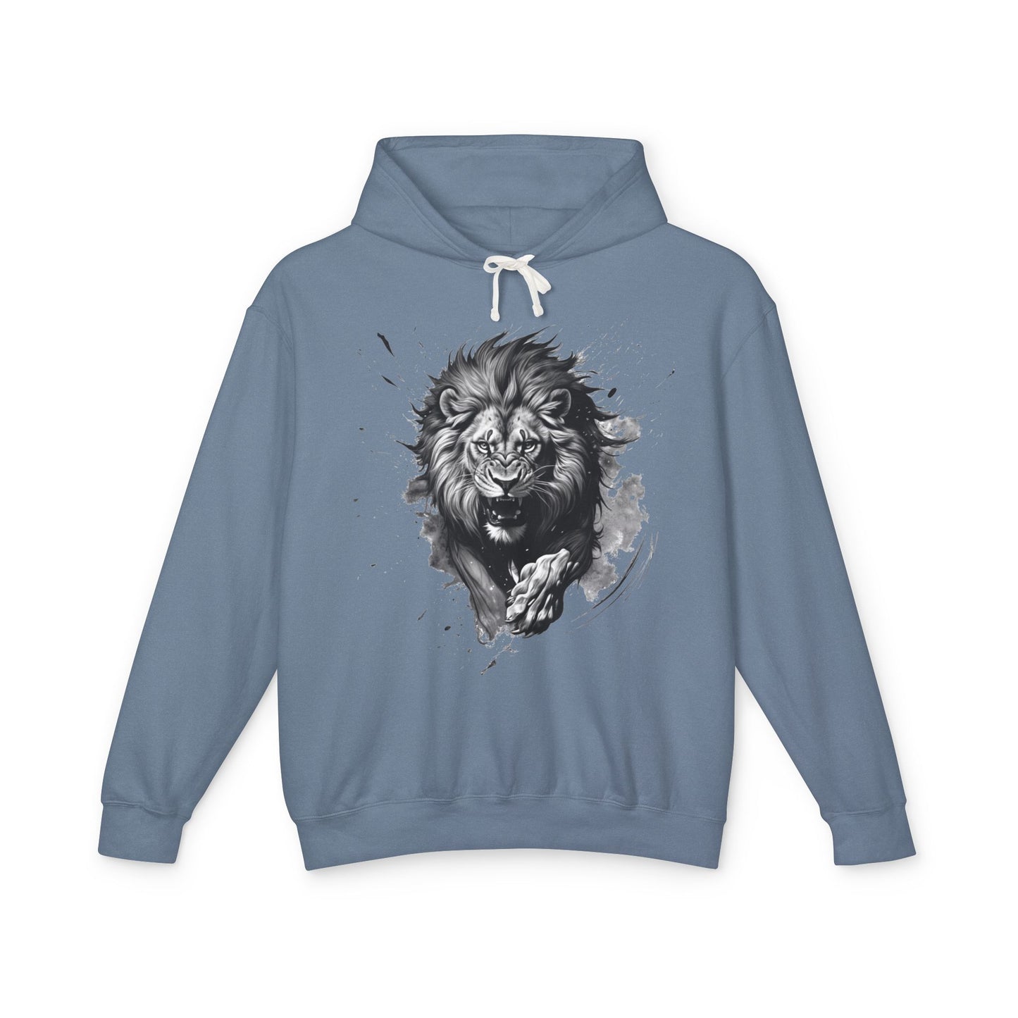 Lion Charge Motivation - Lightweight Hoodie
