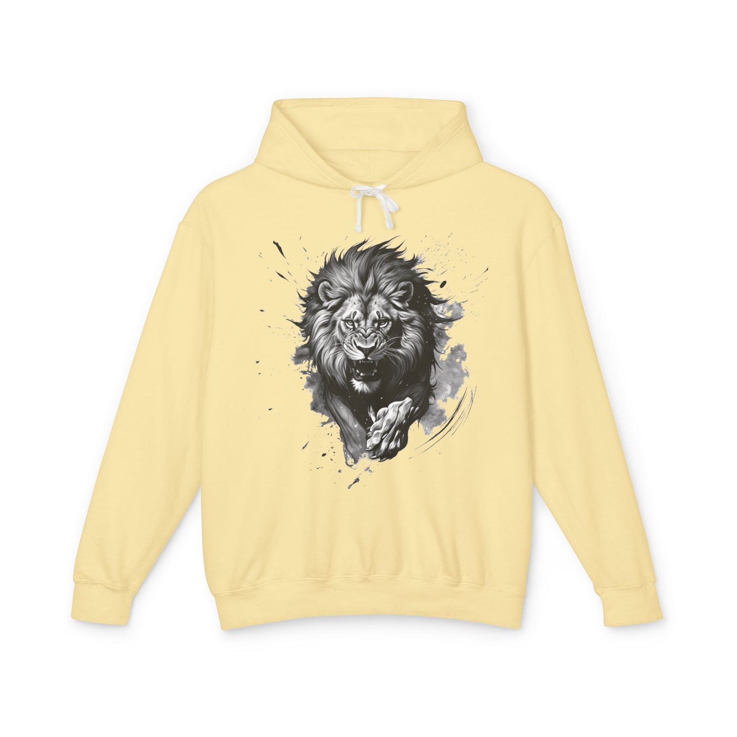 Lion Charge Motivation - Lightweight Hoodie