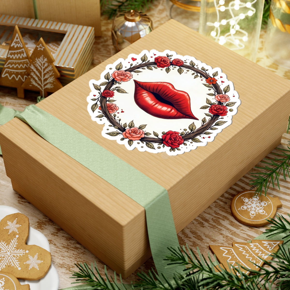 Kiss Me Lips - Kiss-Cut Stickers