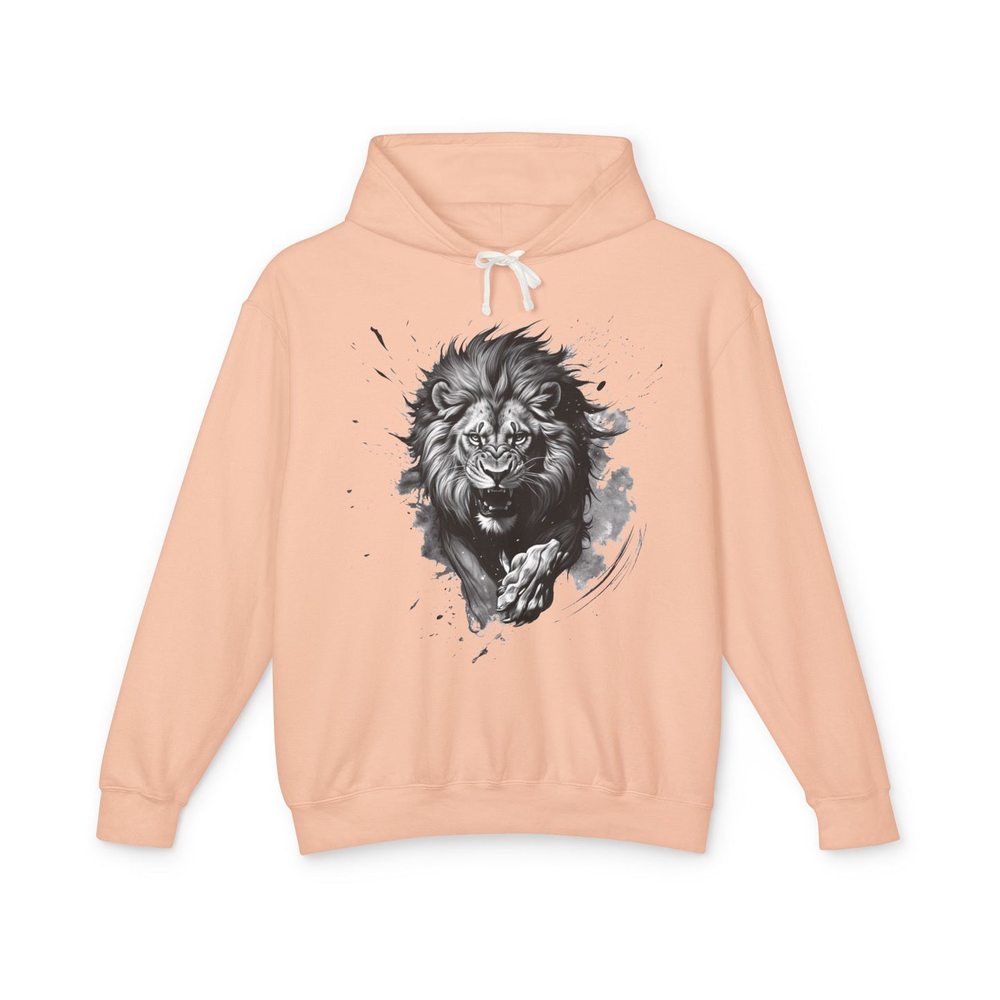 Lion Charge Motivation - Lightweight Hoodie