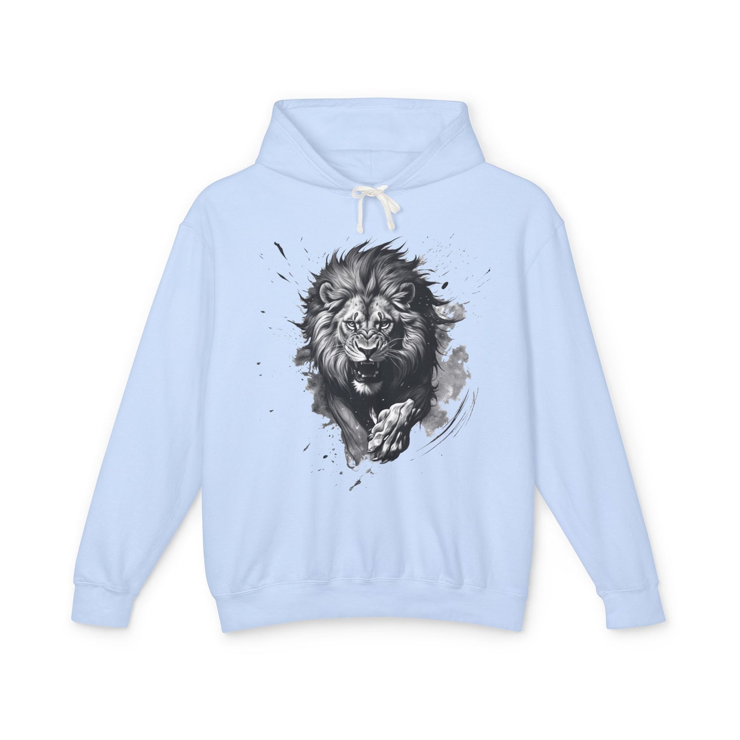Lion Charge Motivation - Lightweight Hoodie