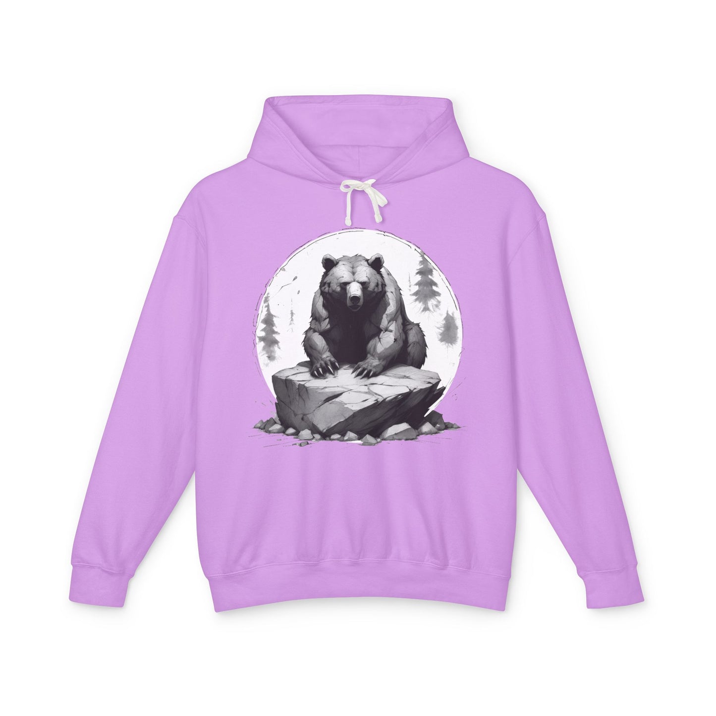 Bear Wild Motivation - Lightweight Hoodie