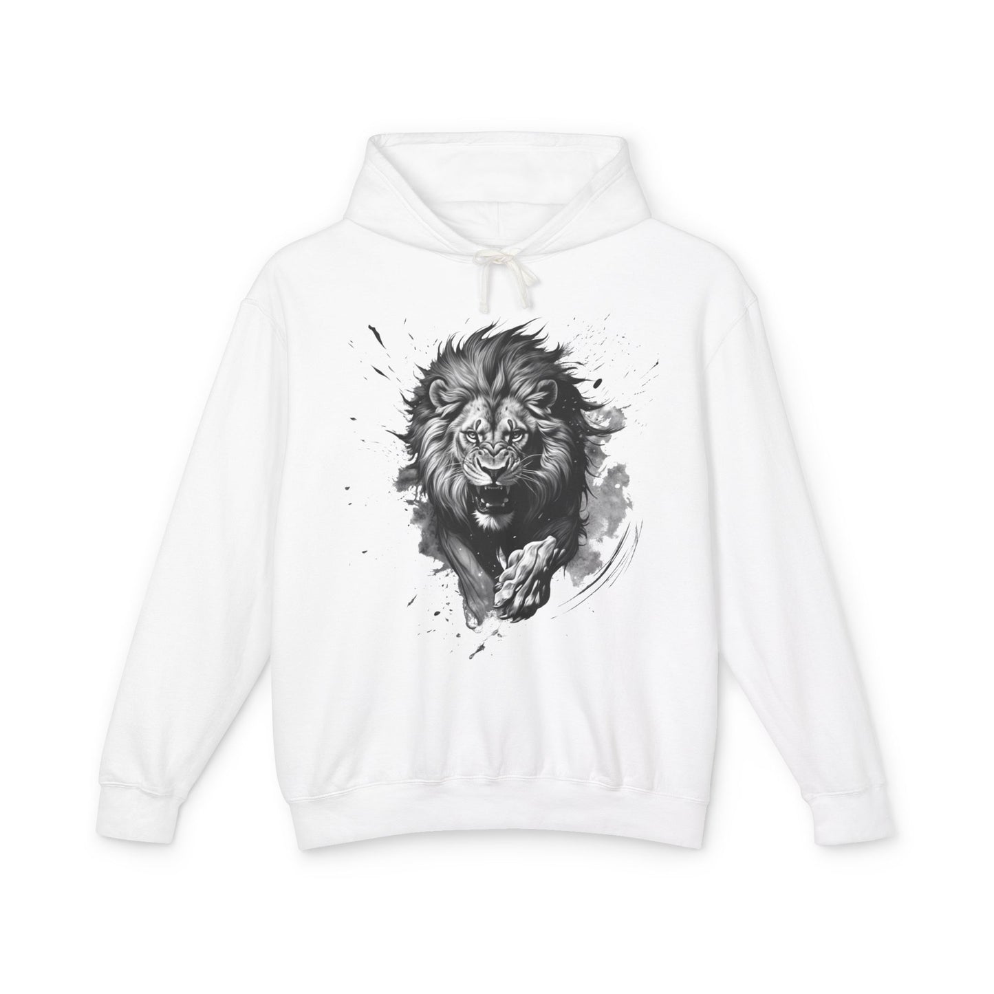 Lion Charge Motivation - Lightweight Hoodie