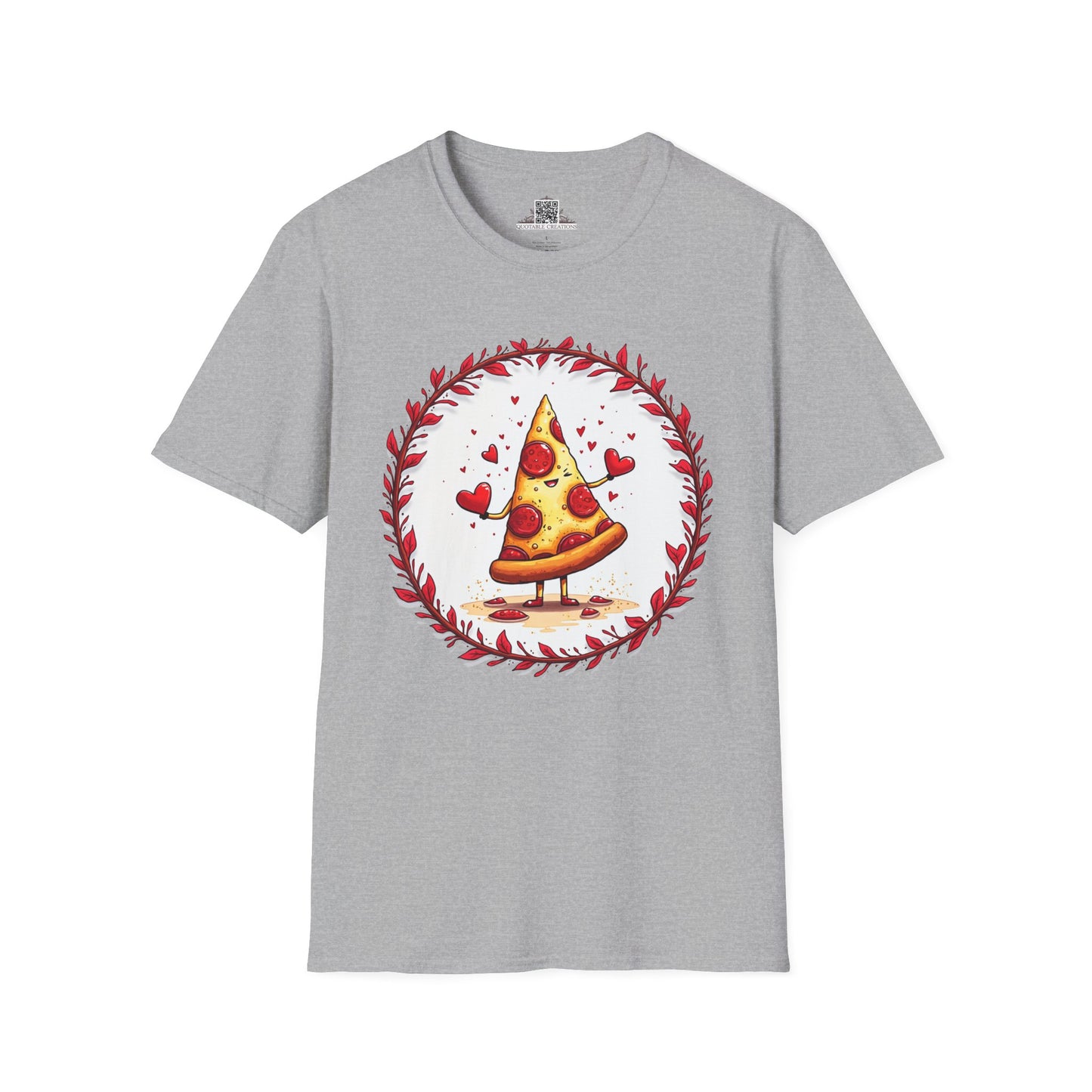 Pizza Love at First Bite - Softstyle Tee T-Shirt