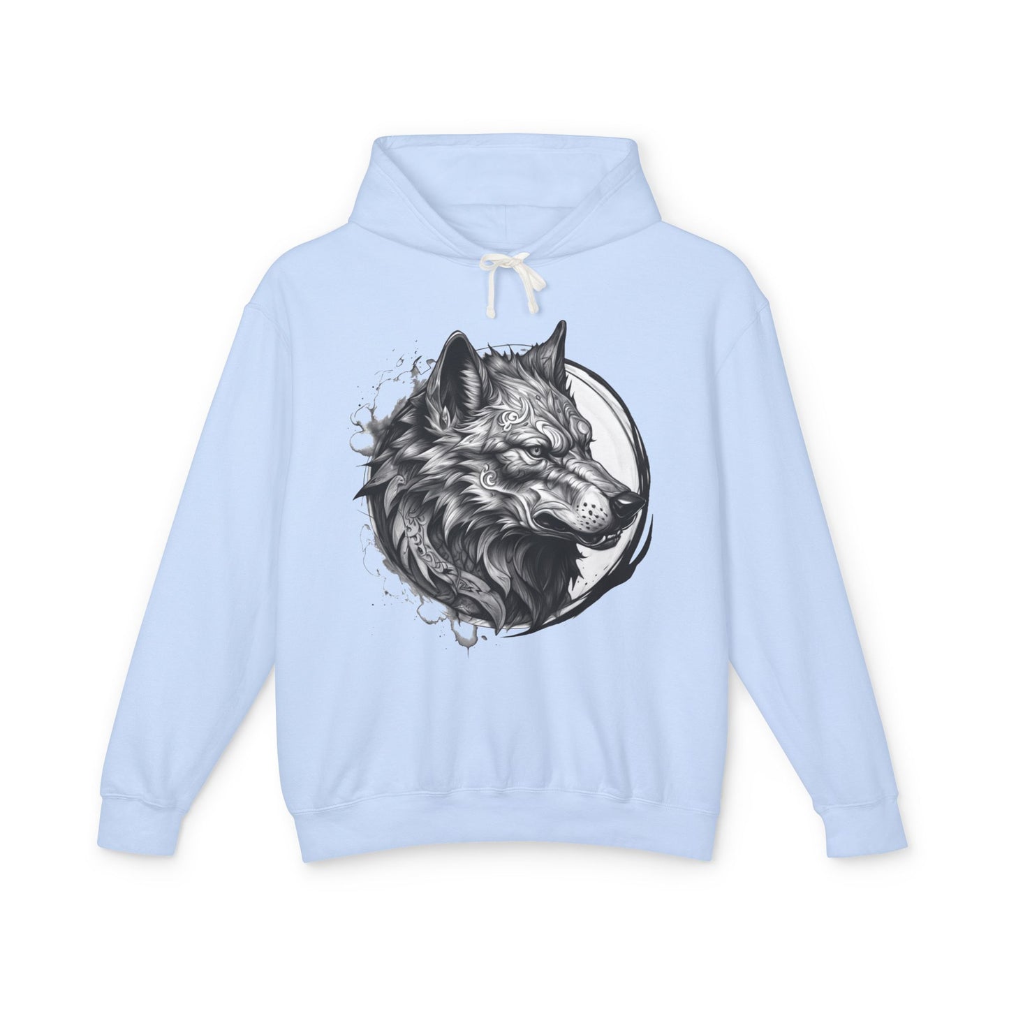 Wolf Wild Motivation - Lightweight Hoodie
