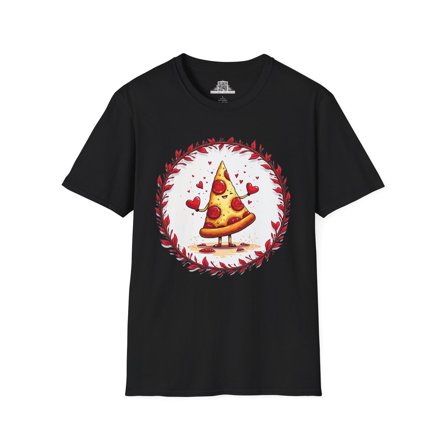 Pizza Love at First Bite - Softstyle Tee T-Shirt