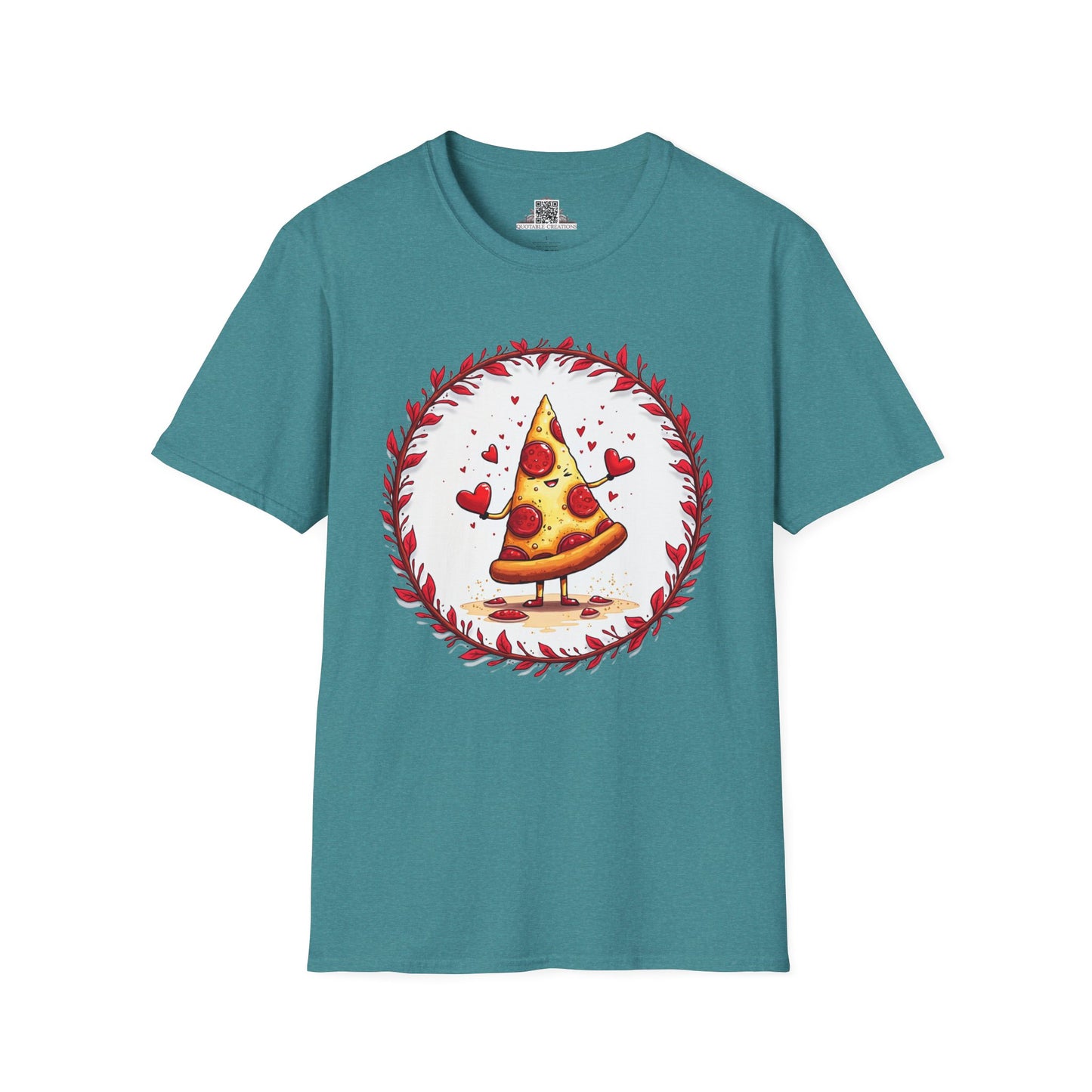 Pizza Love at First Bite - Softstyle Tee T-Shirt