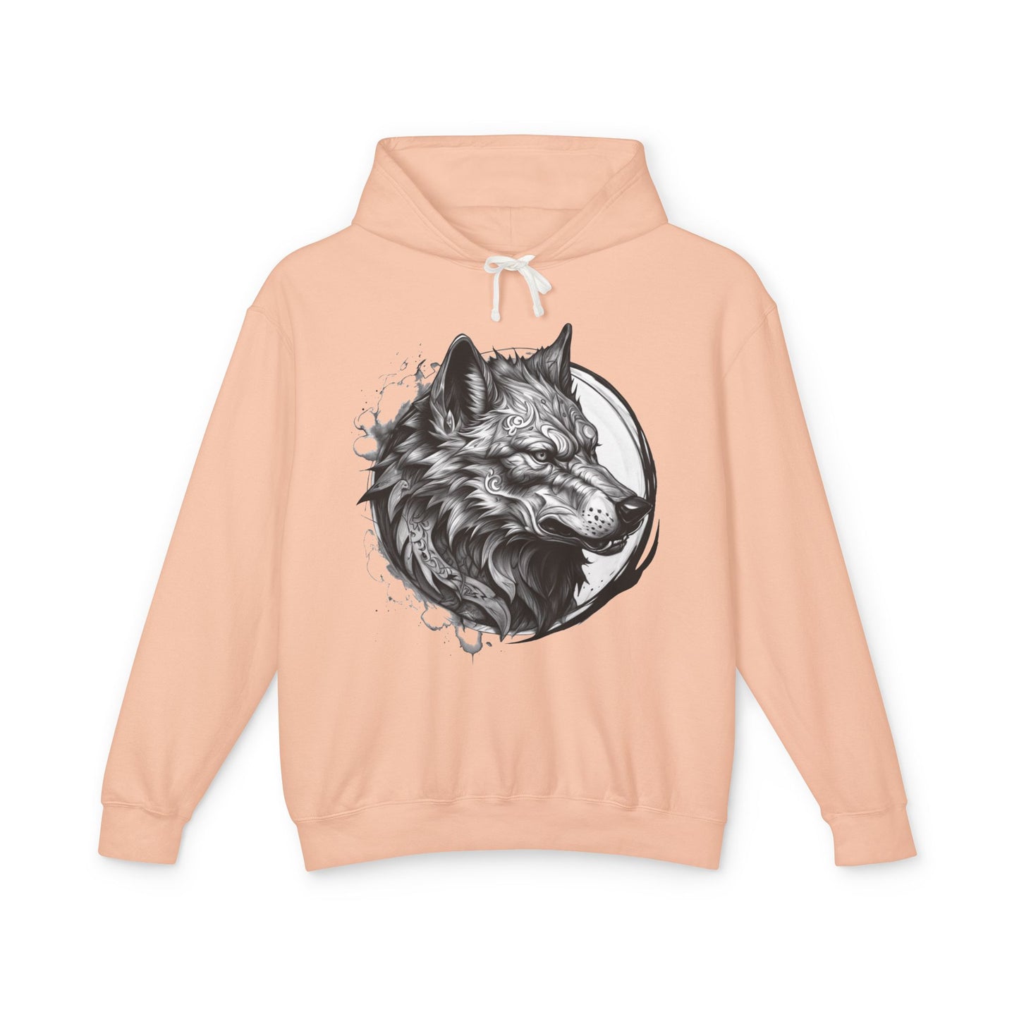 Wolf Wild Motivation - Lightweight Hoodie