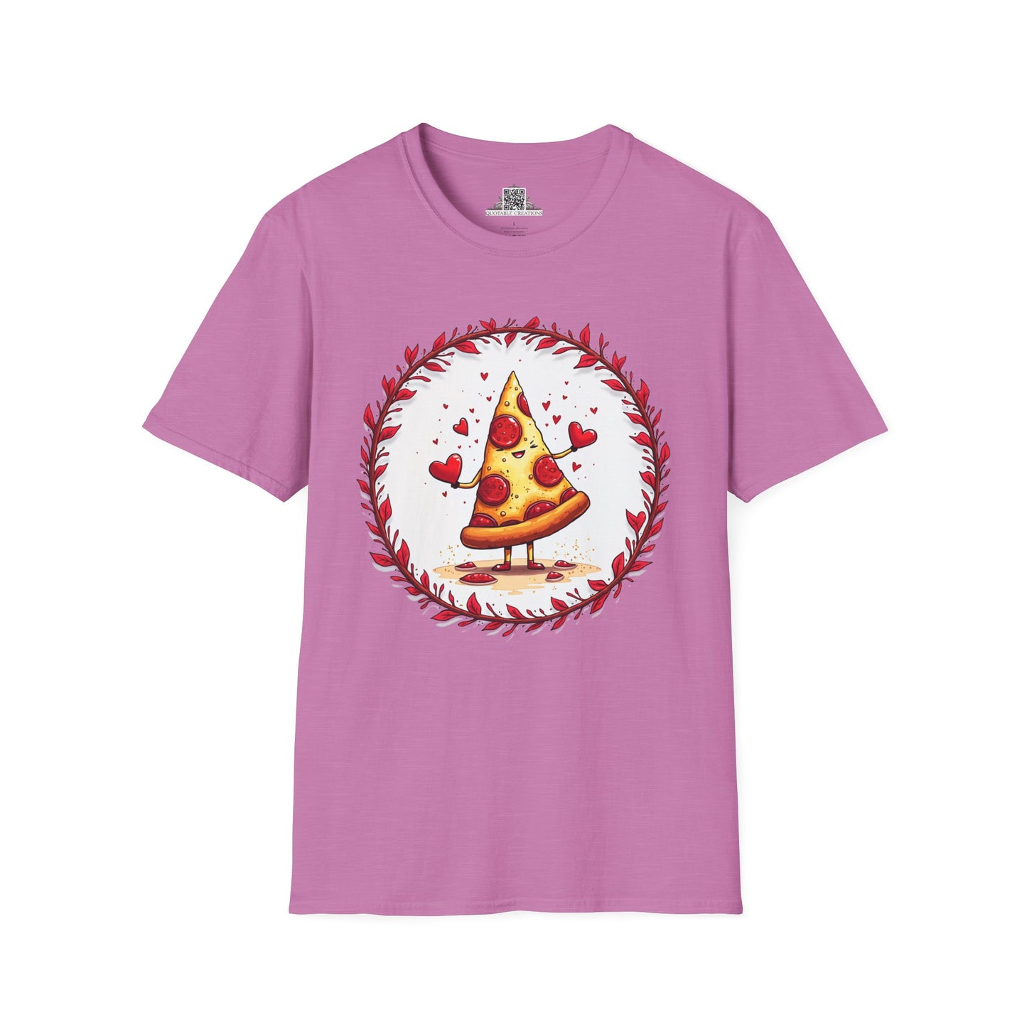 Pizza Love at First Bite - Softstyle Tee T-Shirt