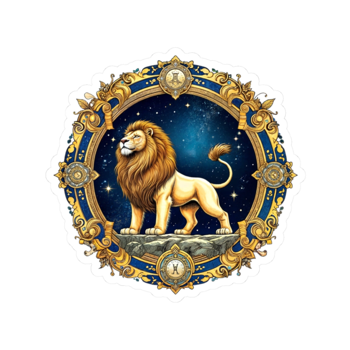Leo Zodiac Astrology - Kiss-Cut Stickers