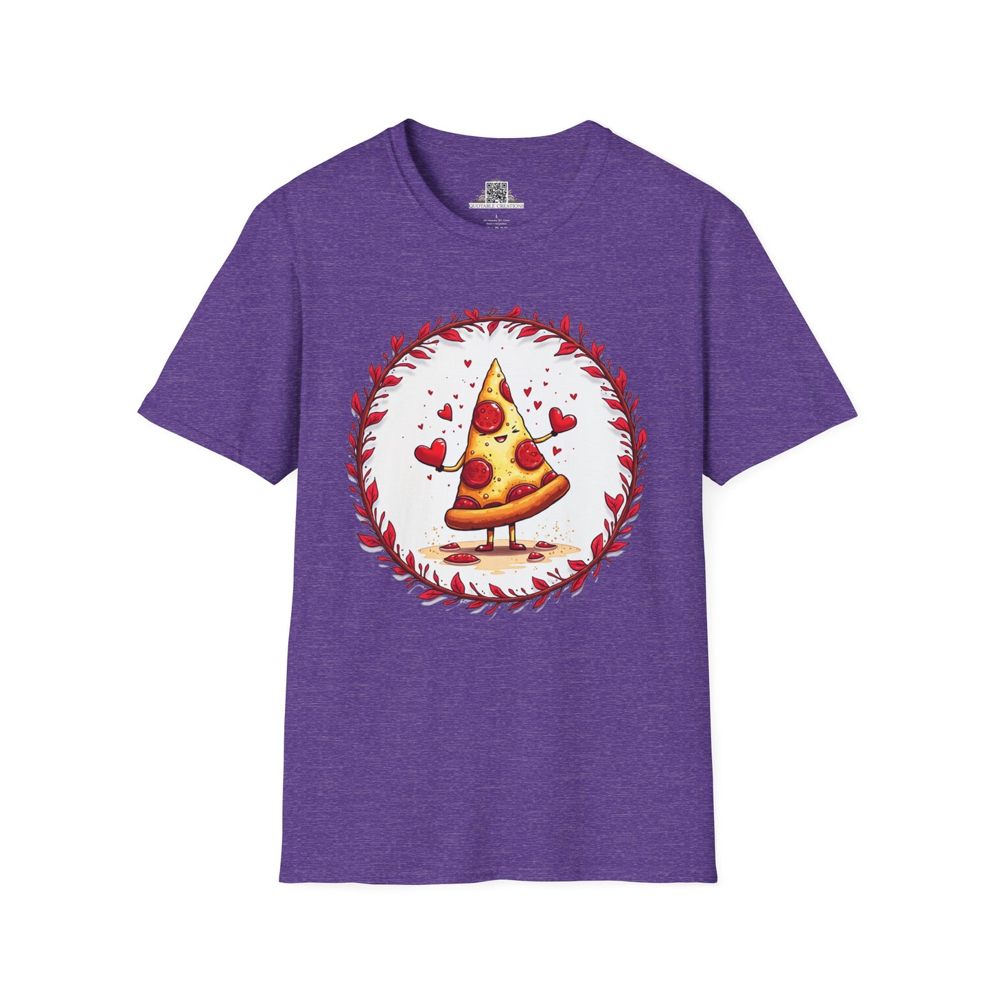 Pizza Love at First Bite - Softstyle Tee T-Shirt