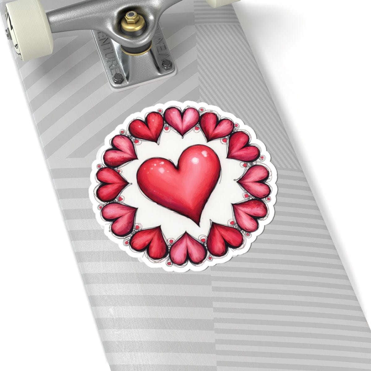 Printify Paper products Heart Incircled - Kiss-Cut Stickers
