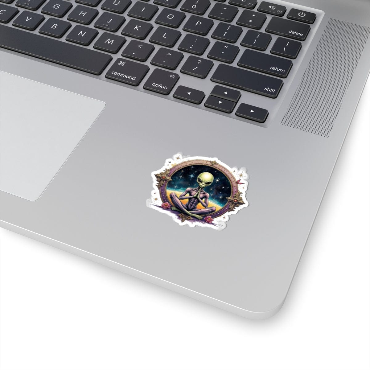 Printify Paper products Sticker - The Truth is Out There… but So Are the Aliens! - Alien & Space Kiss-Cut