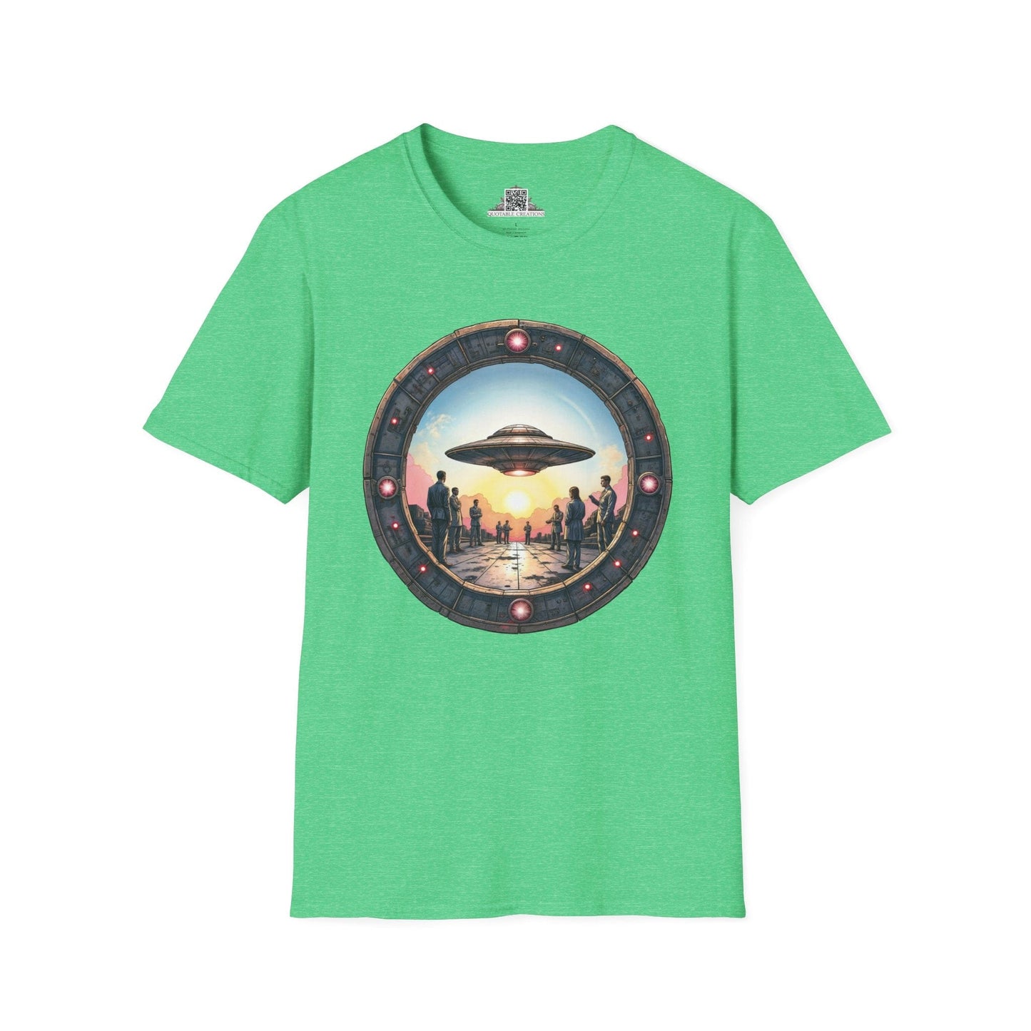 Printify T-Shirt S / Heather Irish Green UFO Area 51 Mystery UFO & Cosmic - T-Shirt