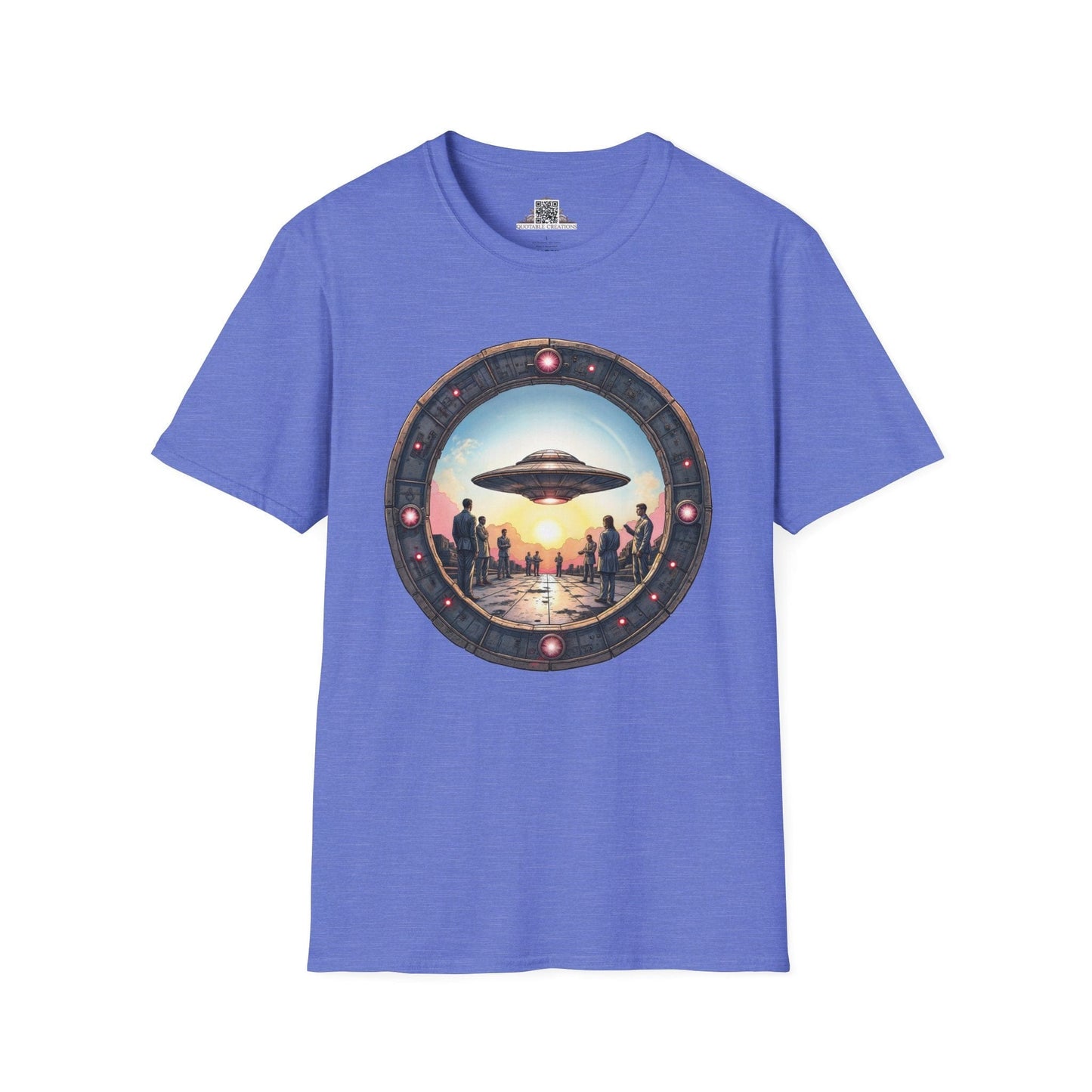 Printify T-Shirt XS / Heather Royal UFO Area 51 Mystery UFO & Cosmic - T-Shirt