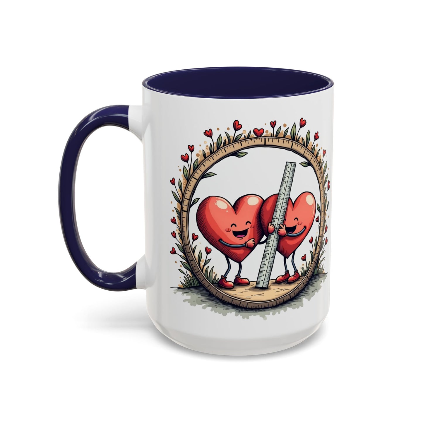 The Sum of Our Hearts Mugs Fun Pun Hilarious Coffee Gift for Couples Perfect Mathematics Present with Clever Love Quote QR Quote Video