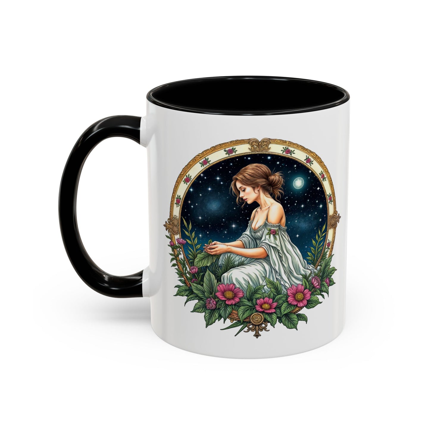 Virgo Zodiac Coffee Mug with Inspirational Quote and Smart QR Code Elegant Astrology Gift Unique Horoscope Mug for Virgo Lovers