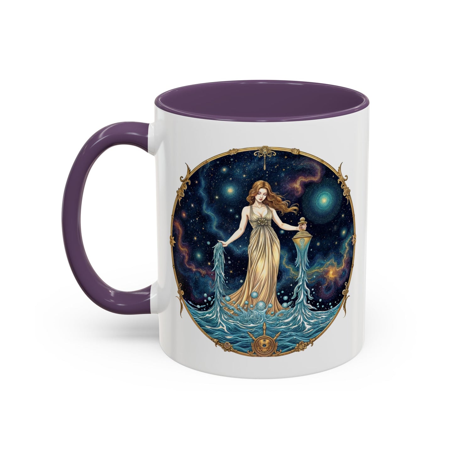 Aquarius Astrology Zodiac Sign Quote Coffee Mug with QR Code (11, 15oz)