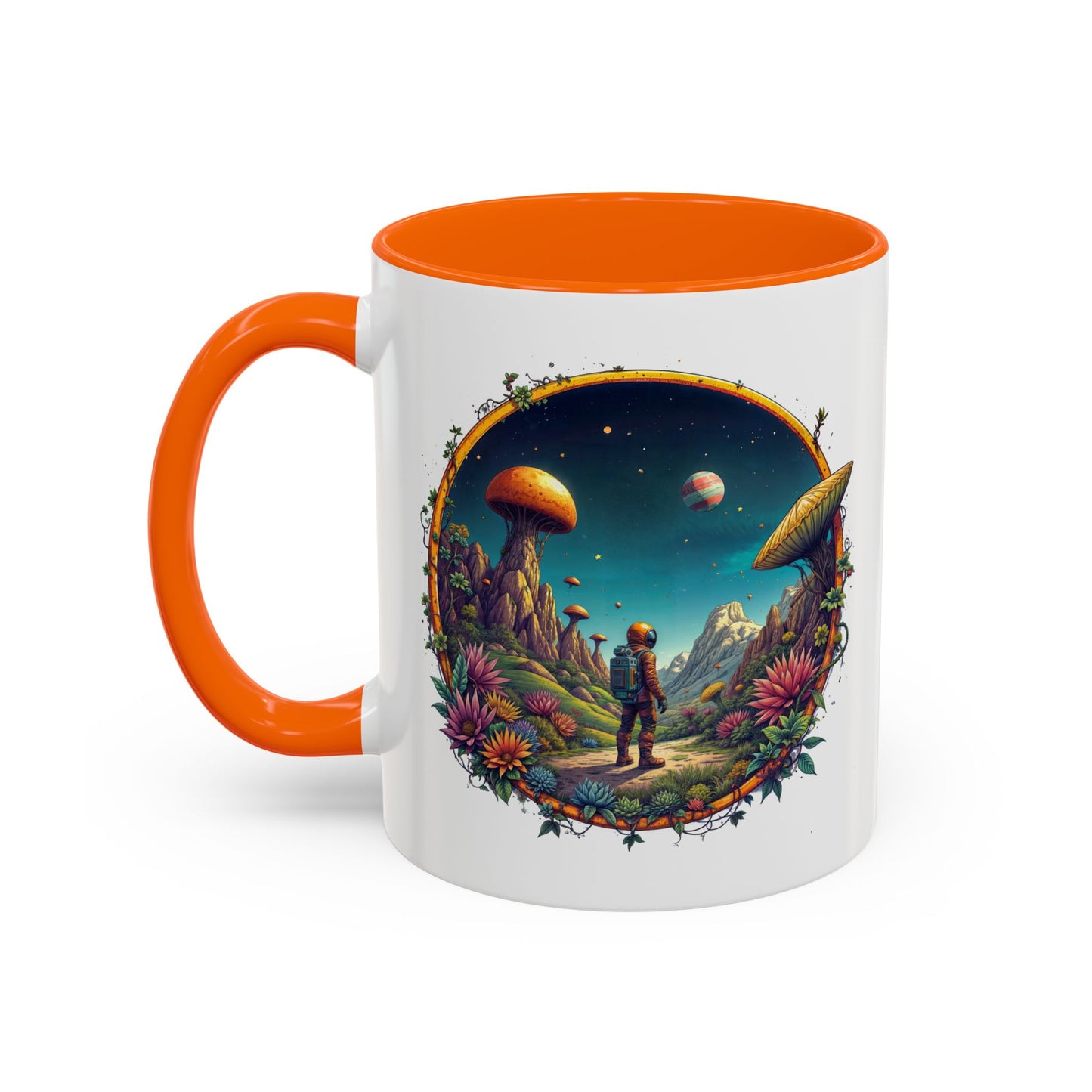 UFO Coffee Mug with Space Navigation Astronomy Quotes - for Stargazers Who Love Unique Gifts Funny Space Humor and Jokes QR Code Quote Video