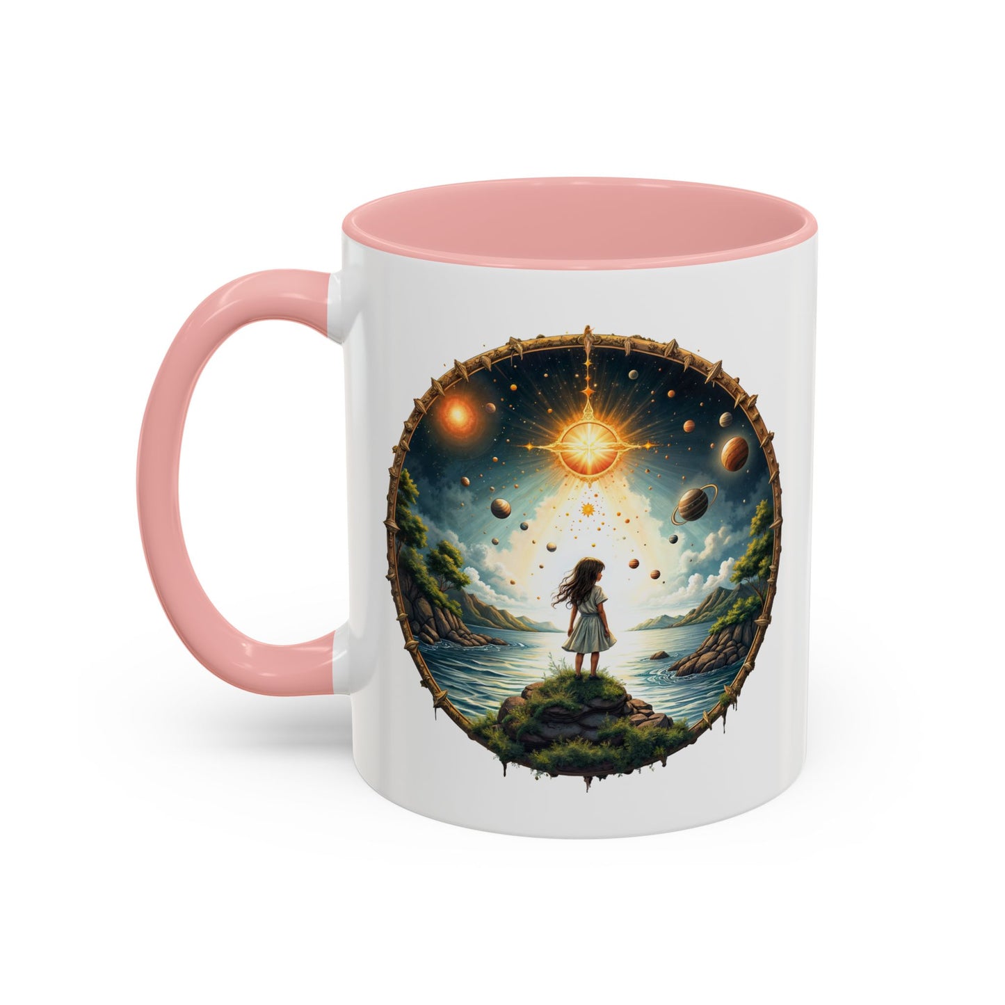 UFO Coffee Mug with Exploring the Final Frontier Quote - Space Enthusiasts Who Enjoy Unique Gifts Hilarious Space Puns QR Code Quote Video