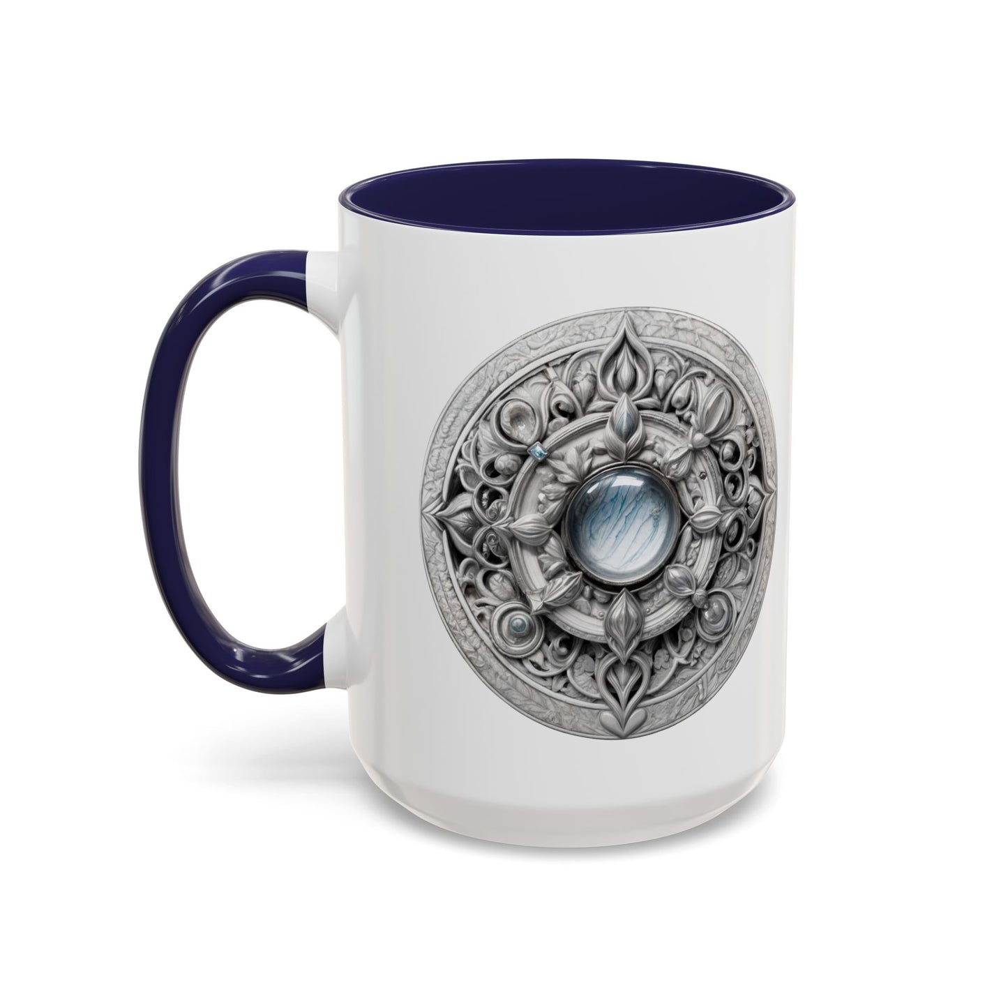 Moonstone Gemstone Coffee Mug with Empowering Quote and QR Code Perfect for Mystics and Creative Spirits Beautiful Crystal Lovers