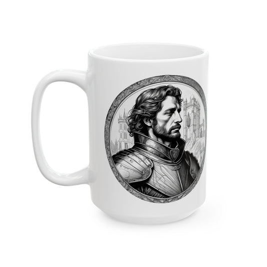 Sir Lancelot Quote Coffee Mug Ideal Gift for Chivalry Lovers Fans of Arthurian Tales Perfect for Coffee and Tea Enthusiasts QR Quote Video