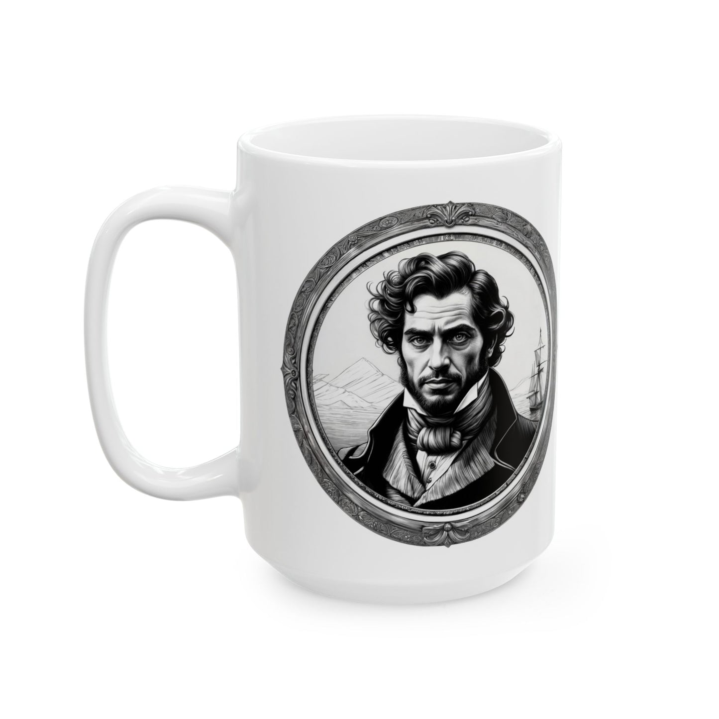 The Count of Monte Cristo Inspirational Quote Coffee Mug with QR Code (11, 15oz)