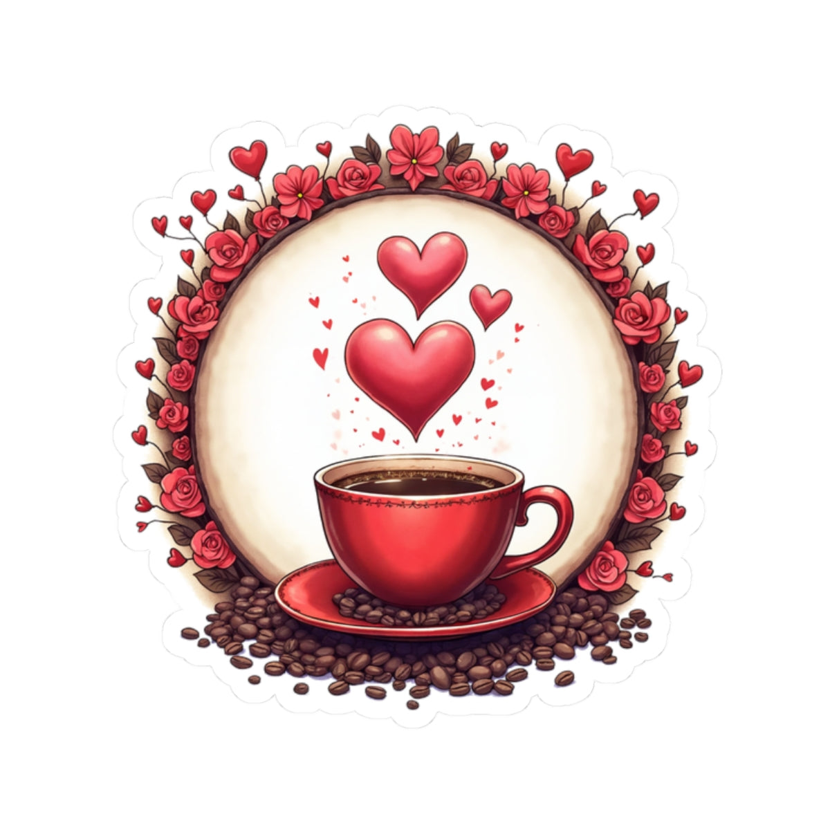 Coffee Lover - Kiss-Cut Stickers
