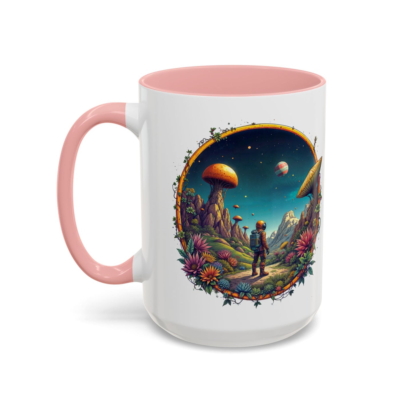 UFO Coffee Mug with Space Navigation Astronomy Quotes - for Stargazers Who Love Unique Gifts Funny Space Humor and Jokes QR Code Quote Video