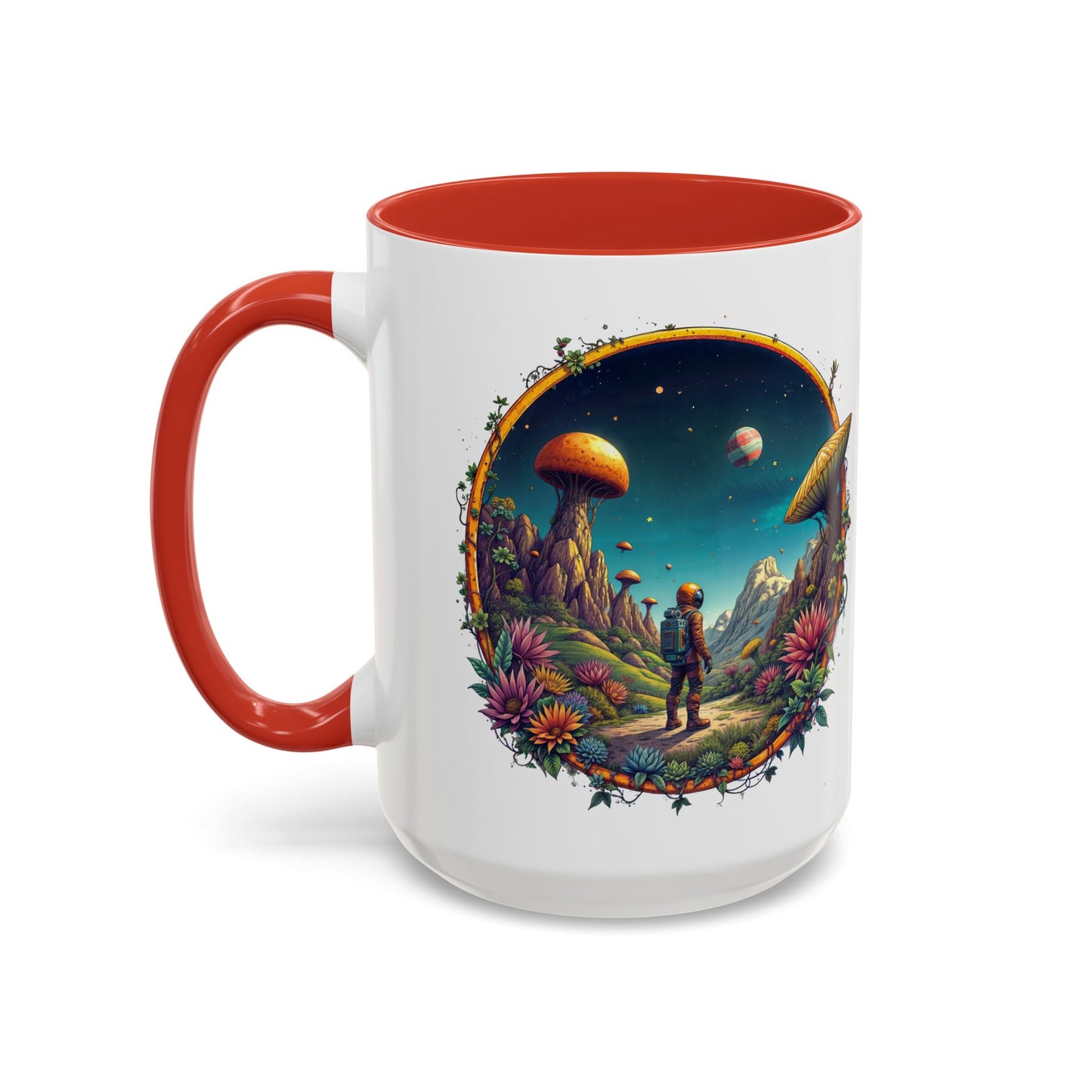 UFO Coffee Mug with Space Navigation Astronomy Quotes - for Stargazers Who Love Unique Gifts Funny Space Humor and Jokes QR Code Quote Video