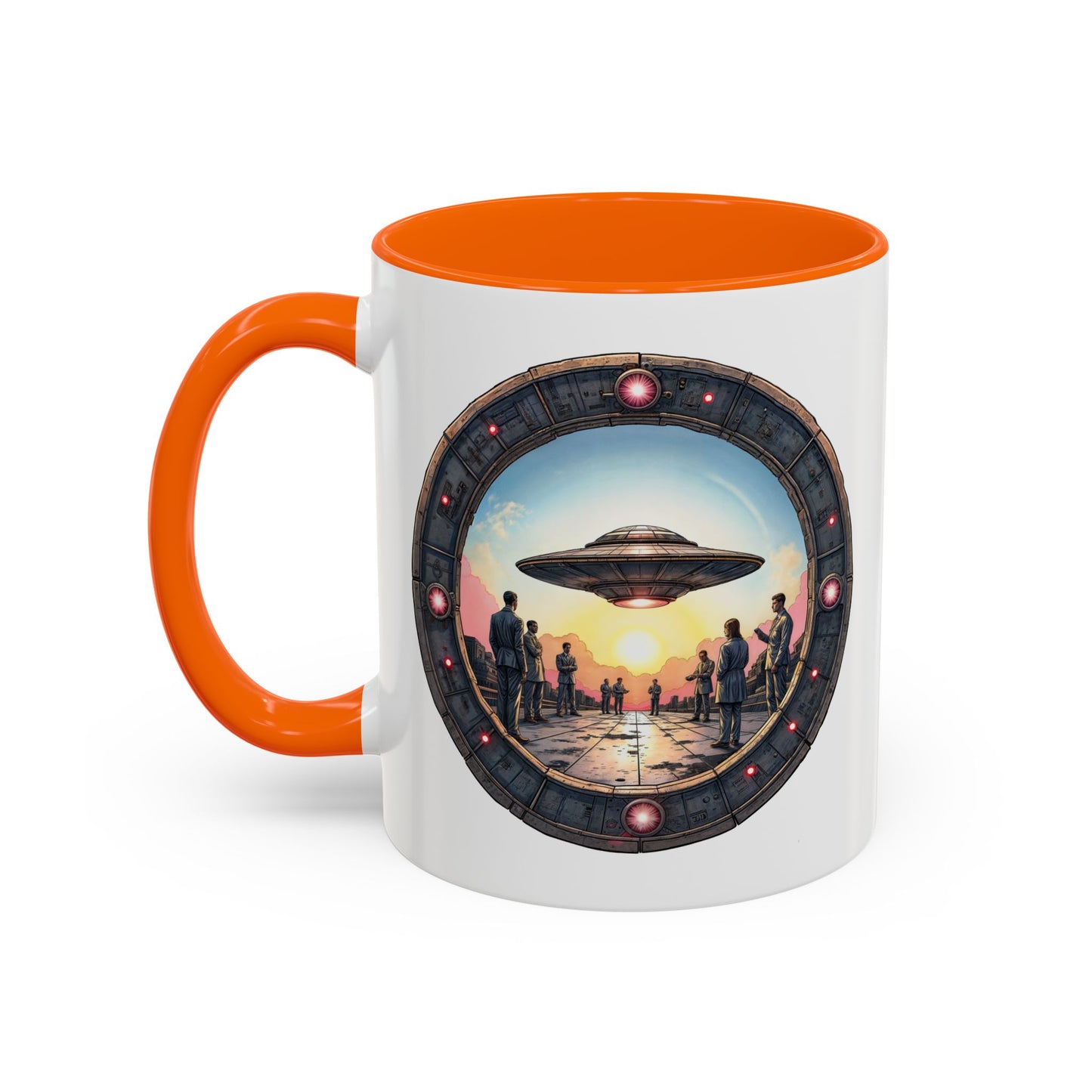 UFO Coffee Mug with Funny Conspiracy Theory Quotes for Enthusiasts Who Enjoy Mysterious Area 51 Humor Unique Gift Ideas QR Code Quote Video