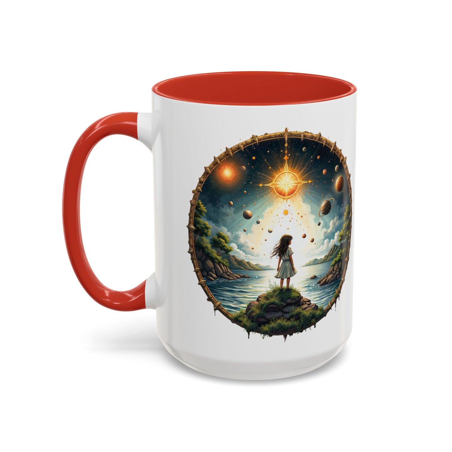 UFO Coffee Mug with Exploring the Final Frontier Quote - Space Enthusiasts Who Enjoy Unique Gifts Hilarious Space Puns QR Code Quote Video