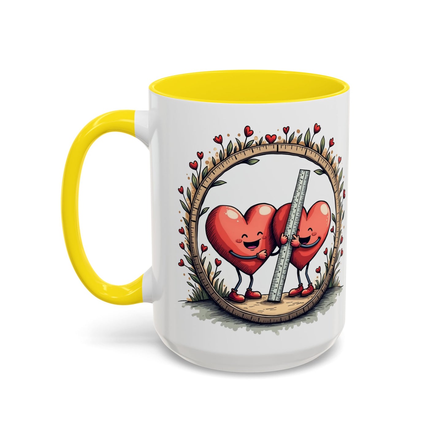 The Sum of Our Hearts Mugs Fun Pun Hilarious Coffee Gift for Couples Perfect Mathematics Present with Clever Love Quote QR Quote Video