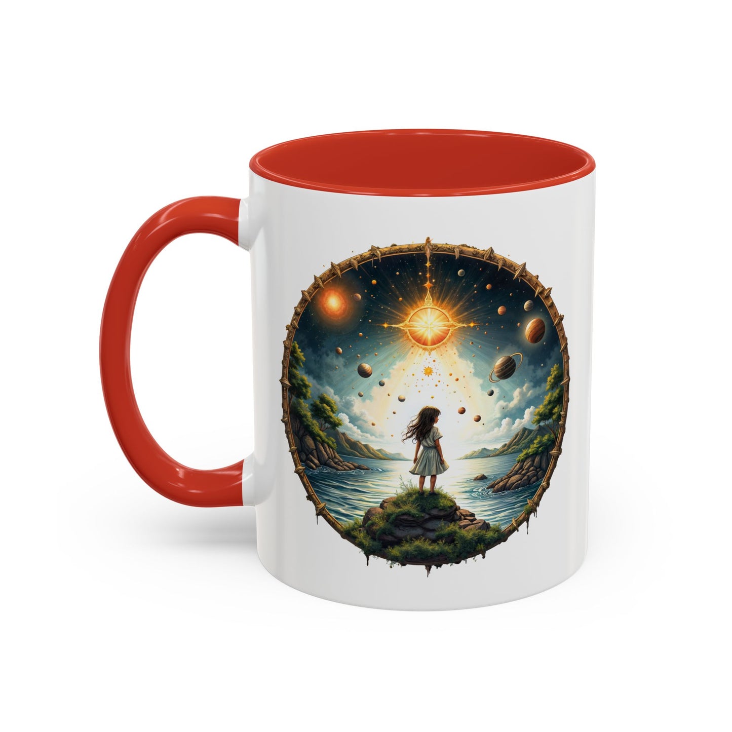 UFO Coffee Mug with Exploring the Final Frontier Quote - Space Enthusiasts Who Enjoy Unique Gifts Hilarious Space Puns QR Code Quote Video