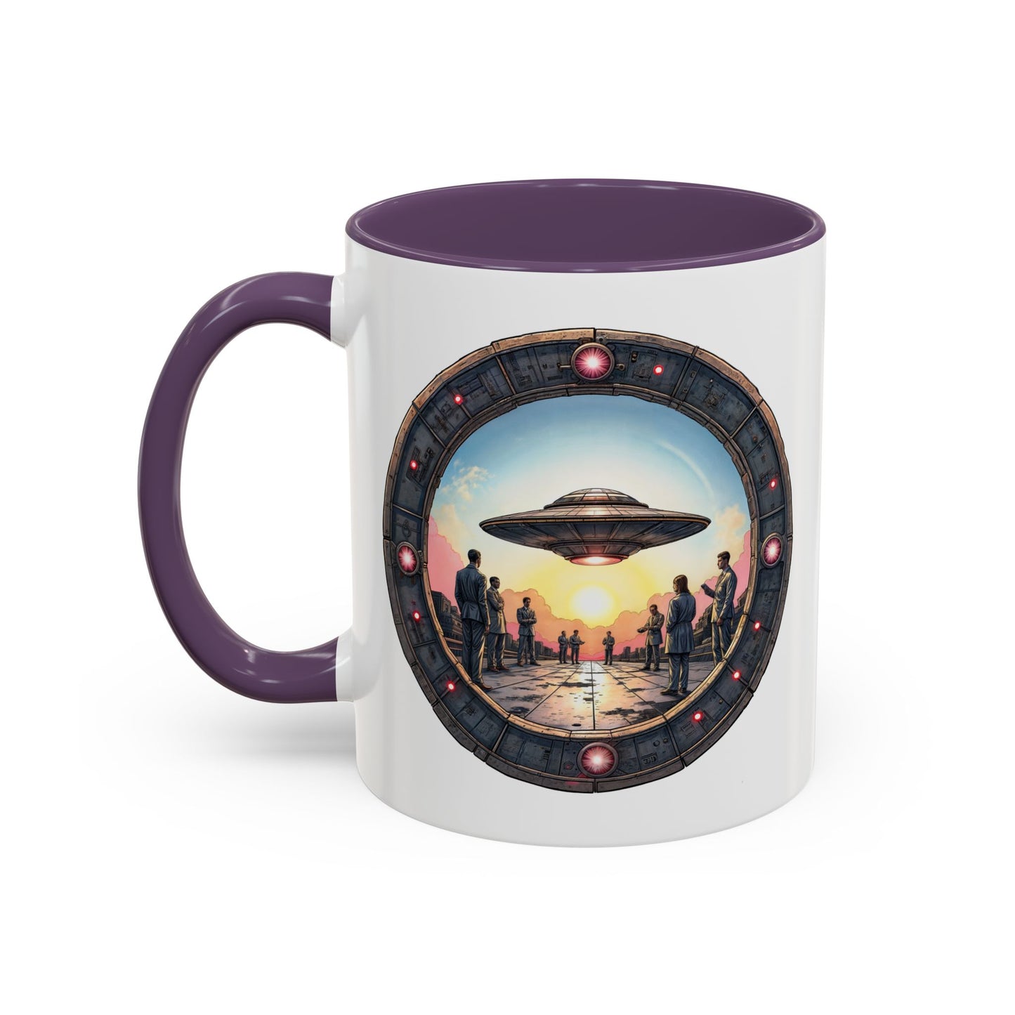 UFO Coffee Mug with Funny Conspiracy Theory Quotes for Enthusiasts Who Enjoy Mysterious Area 51 Humor Unique Gift Ideas QR Code Quote Video