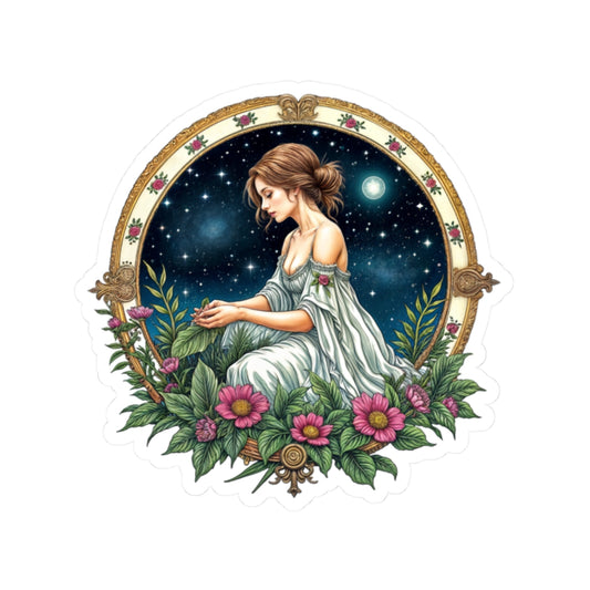 Virgo Zodiac Astrology - Kiss-Cut Stickers