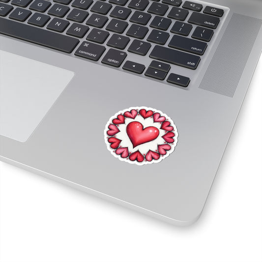 Heart Incircled - Kiss-Cut Stickers