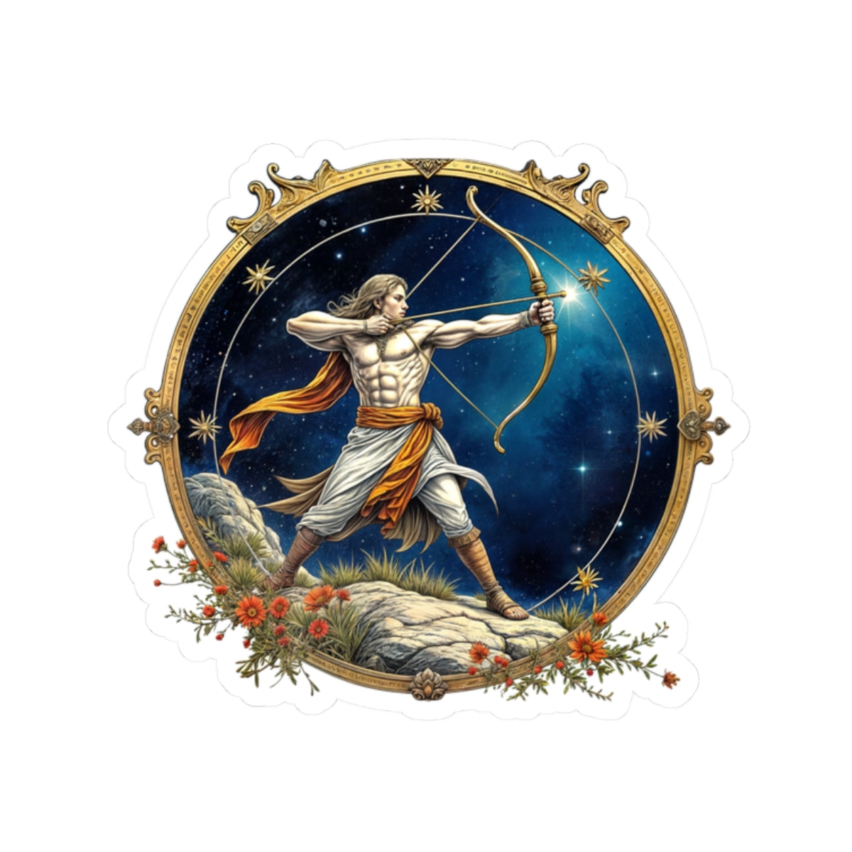 Sagittarius Zodiac Astrology - Kiss-Cut Stickers